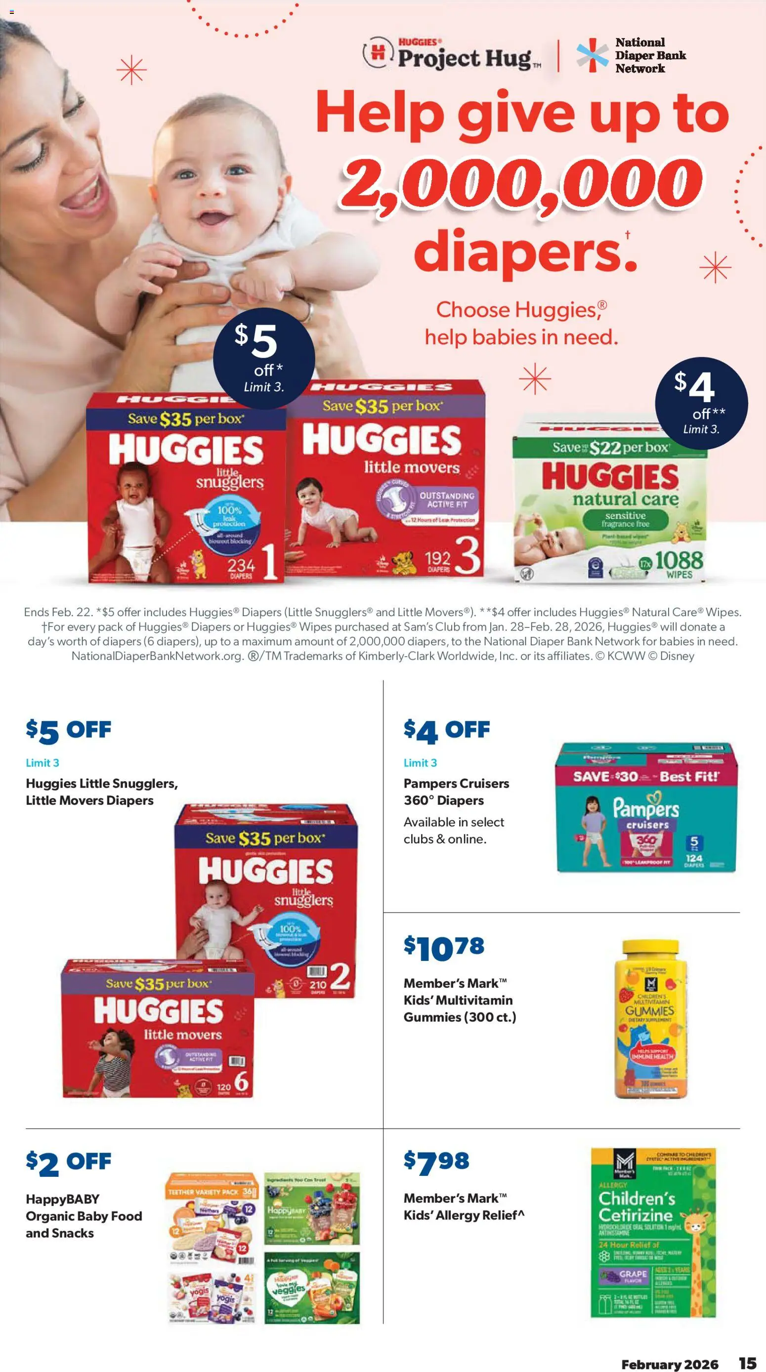 Sam's Club Instant Savings Book February - valid from 28.01.2026 | Page: 15 | Products: Multivitamin, Box, Fragrance, Baby food