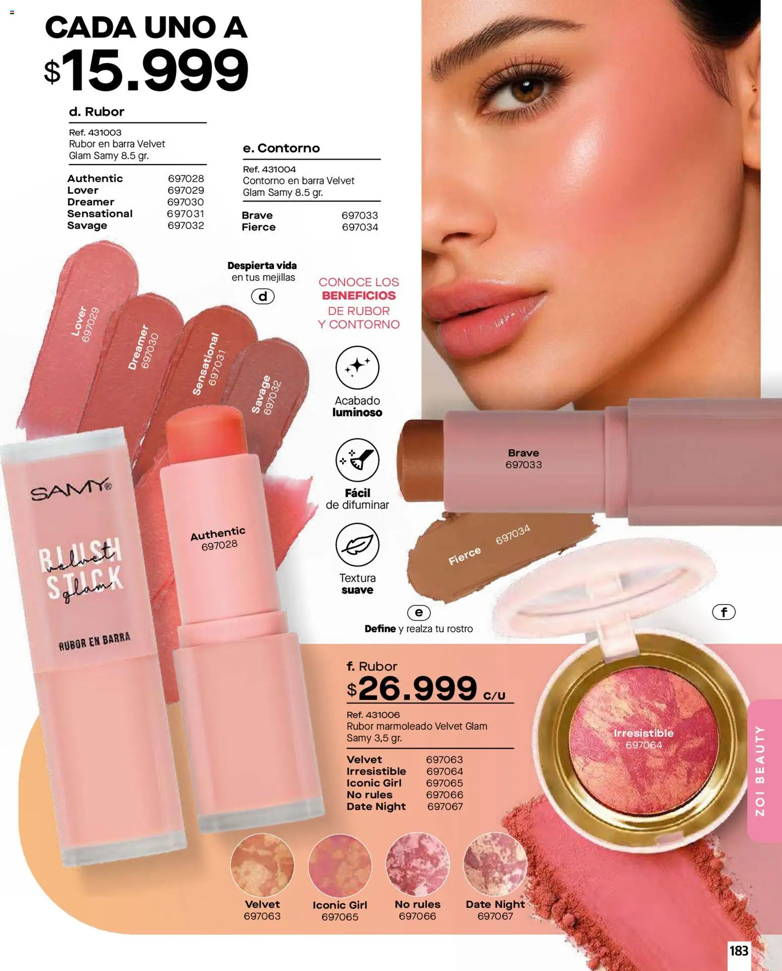 Pacifika revista - valida desde el 01.01.2026 | Página: 183 | Productos: Rubor, Contorno