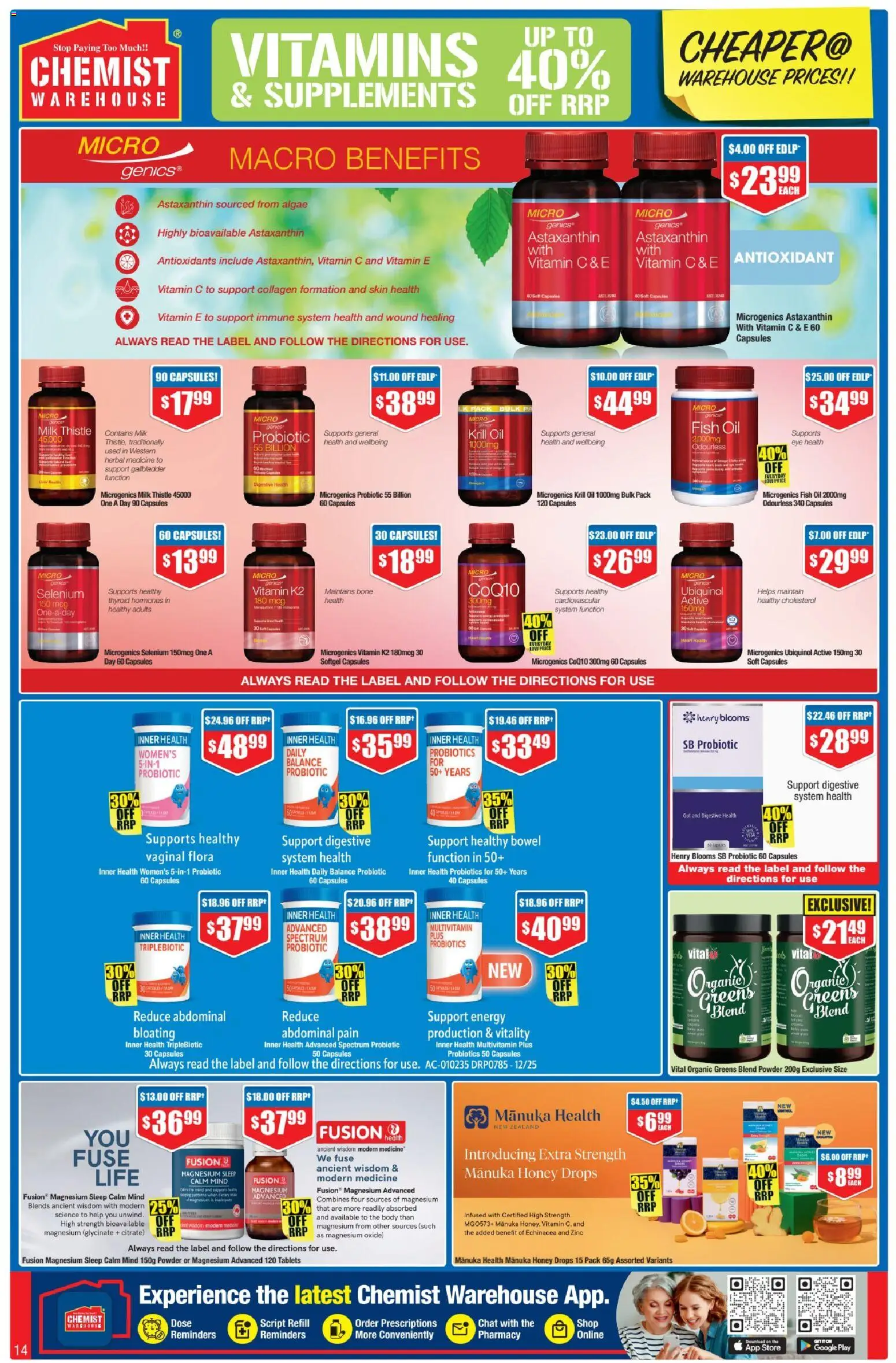Chemist Warehouse catalogue - valid from 26.03.2026 | Page: 14 | Products: Honey, Fish oil, Multivitamin, Modem
