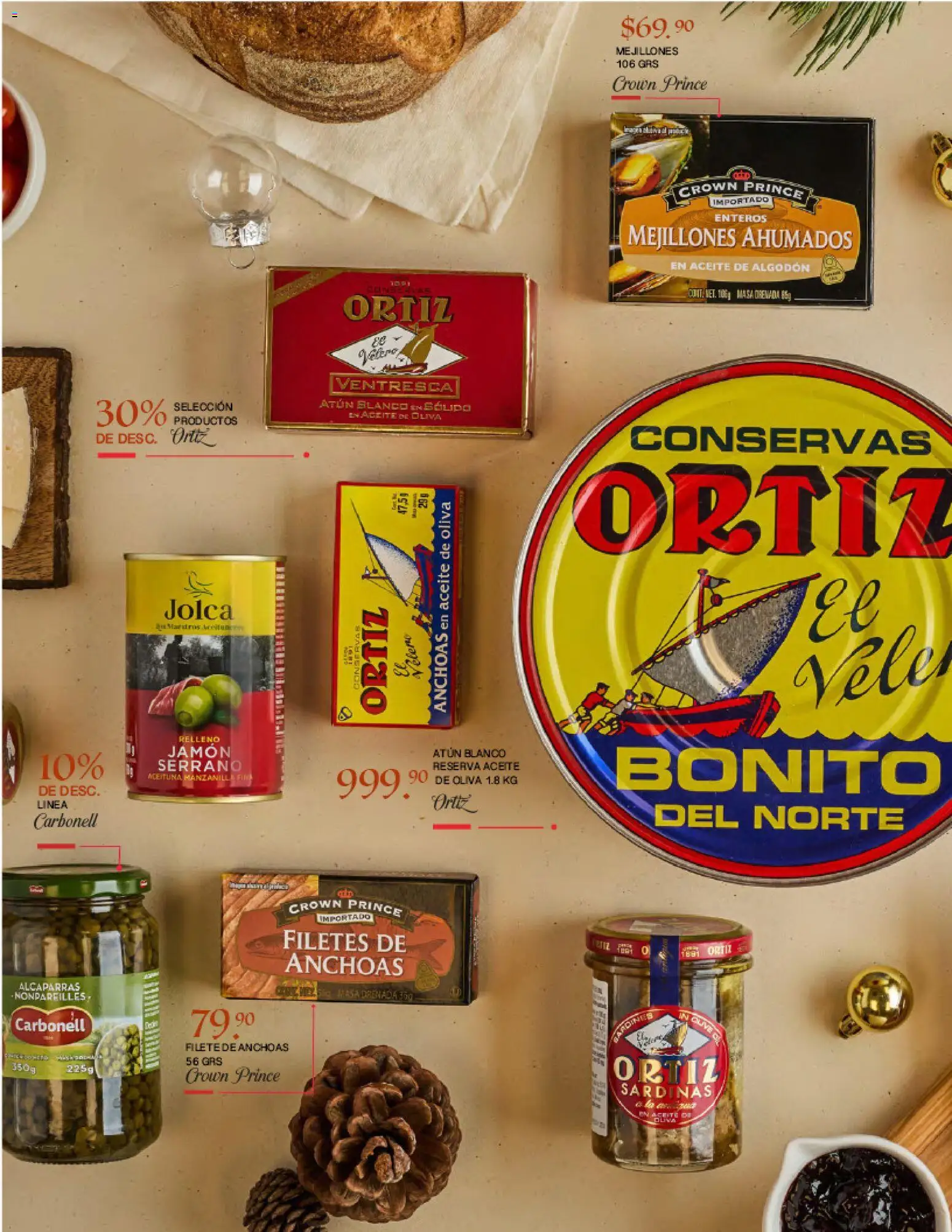 Nuevas ofertas de Alsuper válidas en toda la República Mexicana desde el 25.11.2025. ¡Encuentra las mejores ofertas en Alsuper folleto Gourmet Chihuauha Estado! | Página: 10 | Productos: Atún, Aceite de oliva, Aceite, Jamón