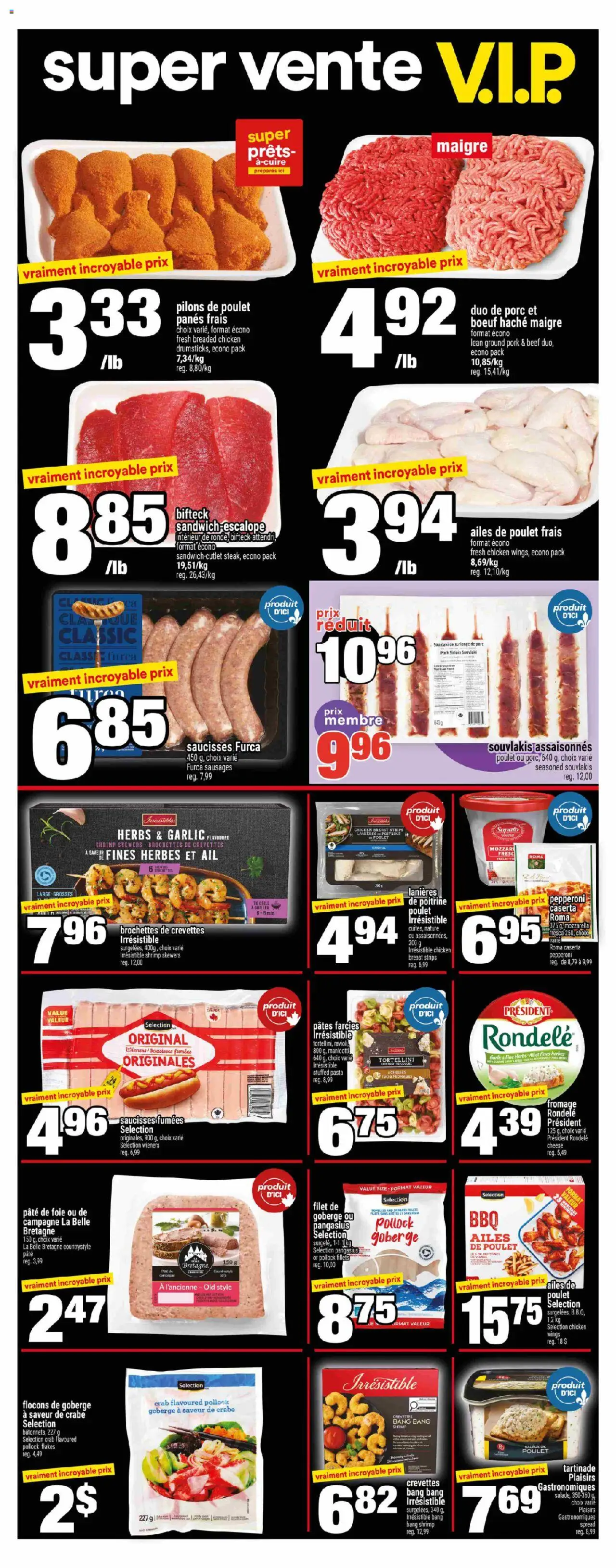 Super C flyer valid from 14.08.2025 | Page: 6 | Products: Beef, Pasta, Flakes, Chicken