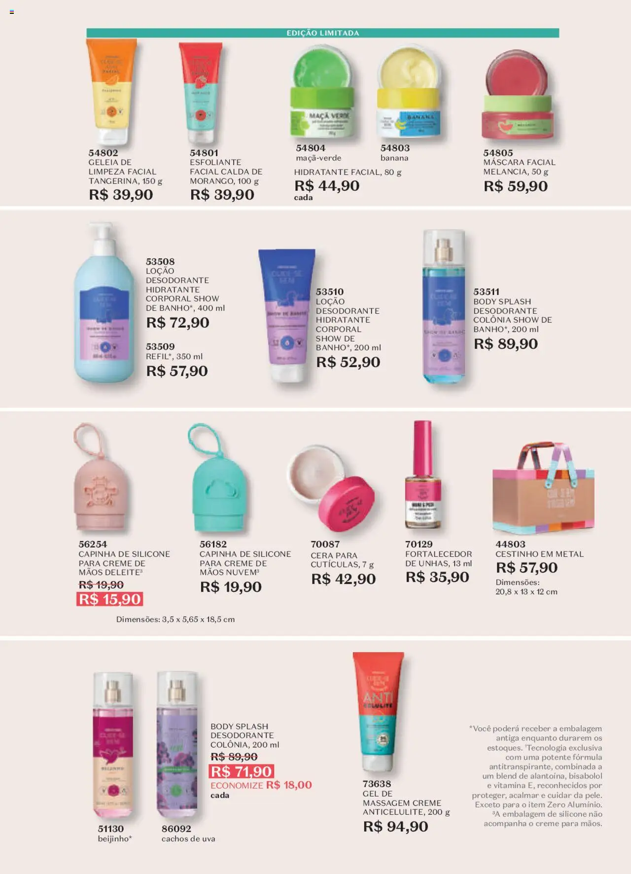 O Boticário Folheto - válido de 13.10.2025 | Página: 39 | Produtos: Máscara facial, Creme, Cera, Body