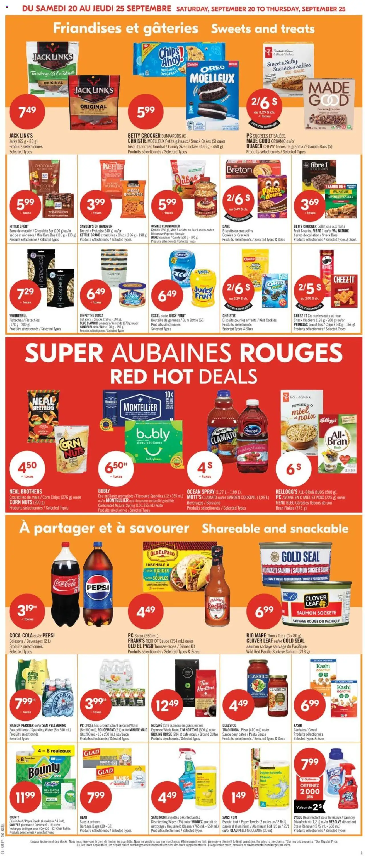 Pharmaprix flyer valid from 20.09.2025 | Page: 7 | Products: Pasta, Chips, Nuts, Kettle