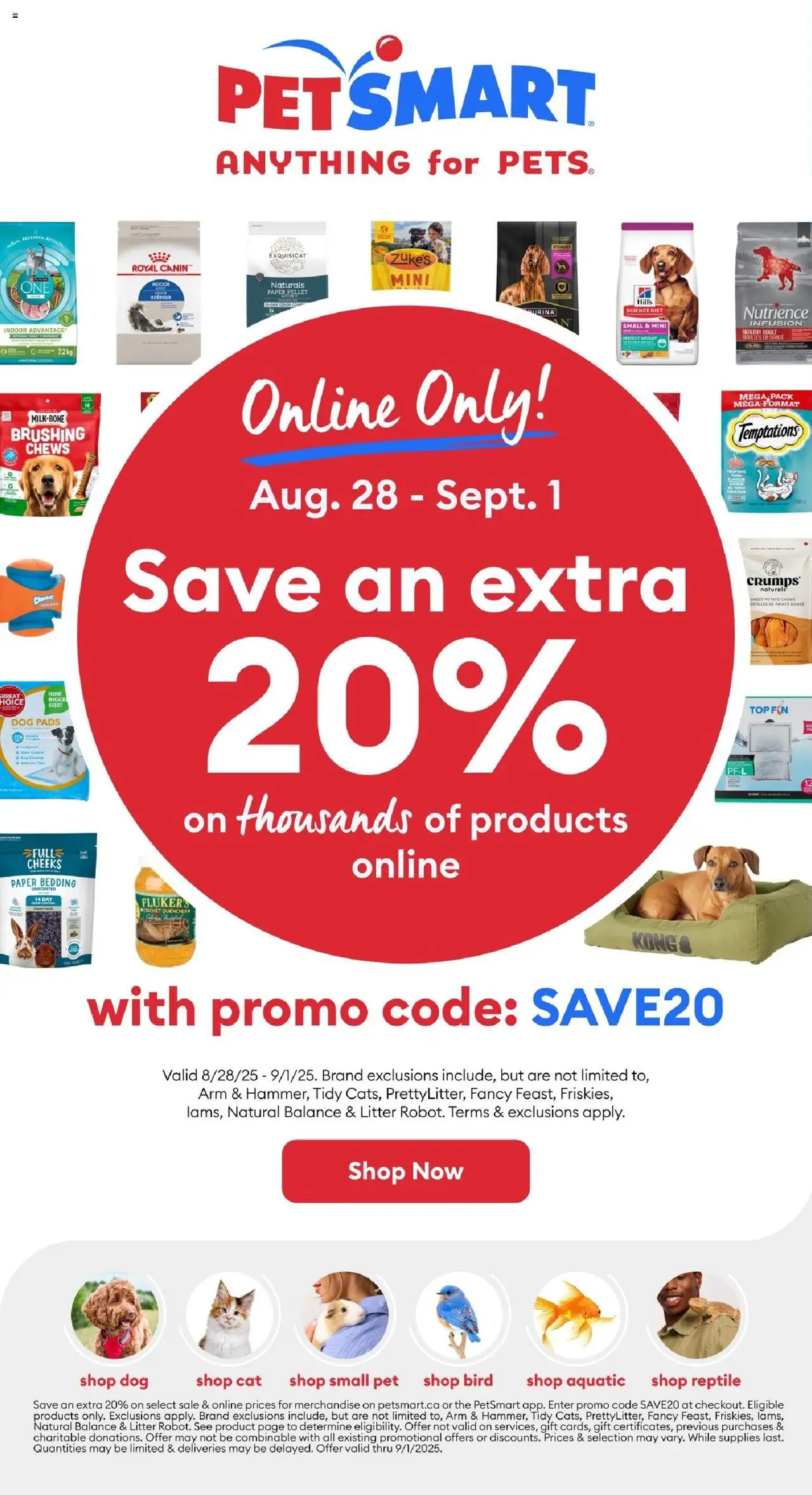 Petsmart flyer valid from 28.08.2025 | Page: 1