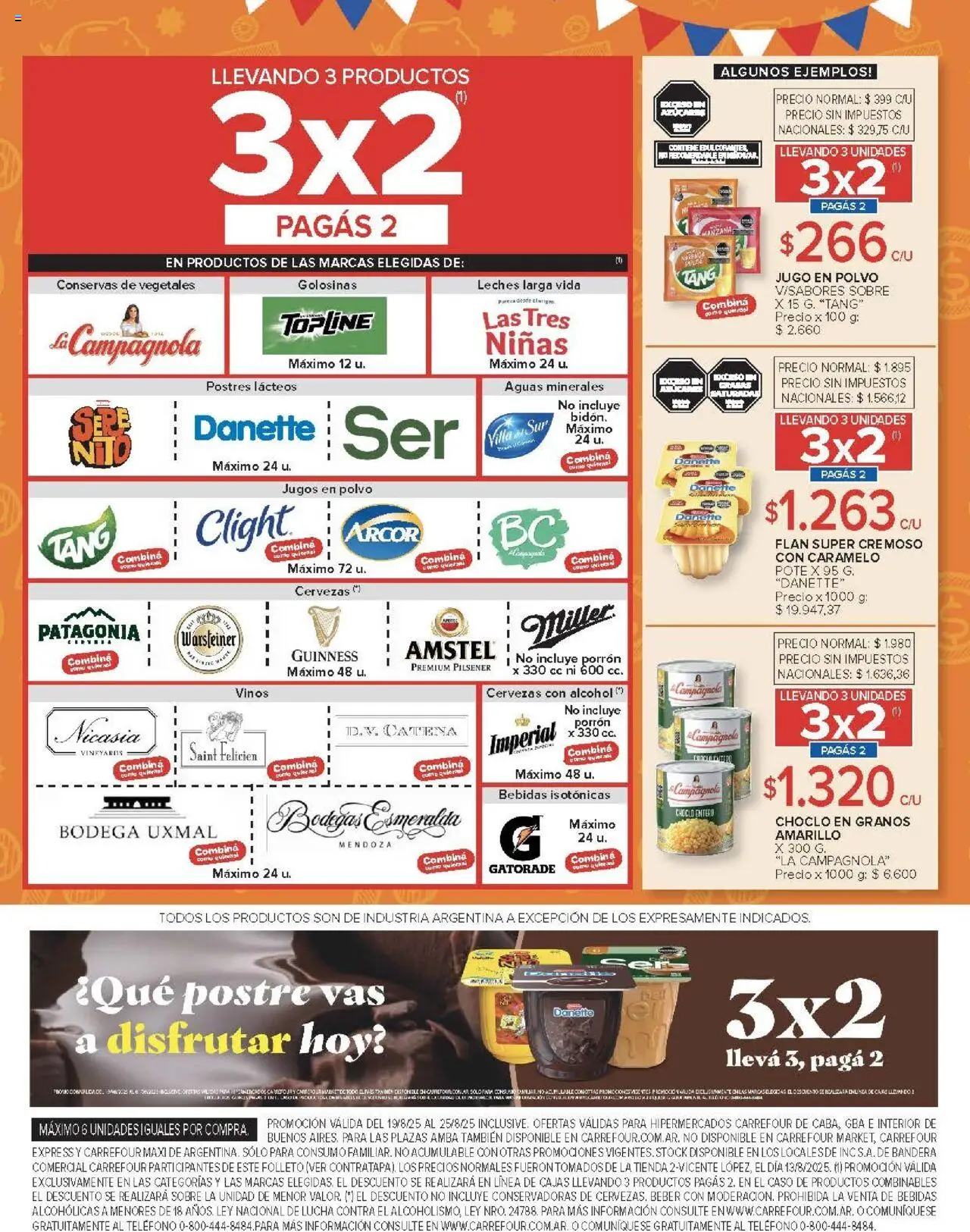 Carrefour ofertas │ válido desde el 19.08.2025 | Página: 12 | Productos: Sobre, Choclo, Polvo, Golosinas