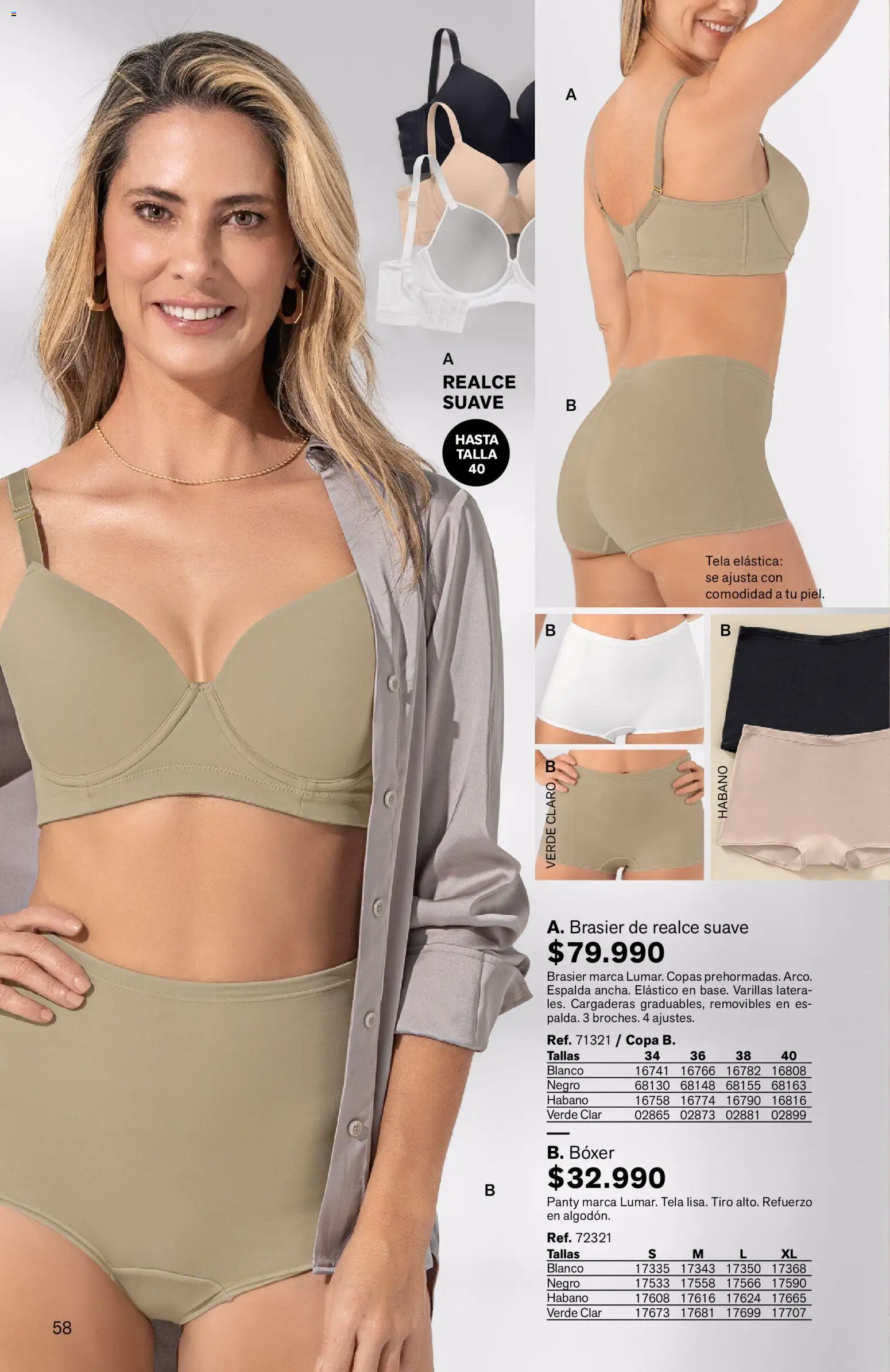 Leonisa revista - valida desde el 03.04.2026 | Página: 58 | Productos: Brasier