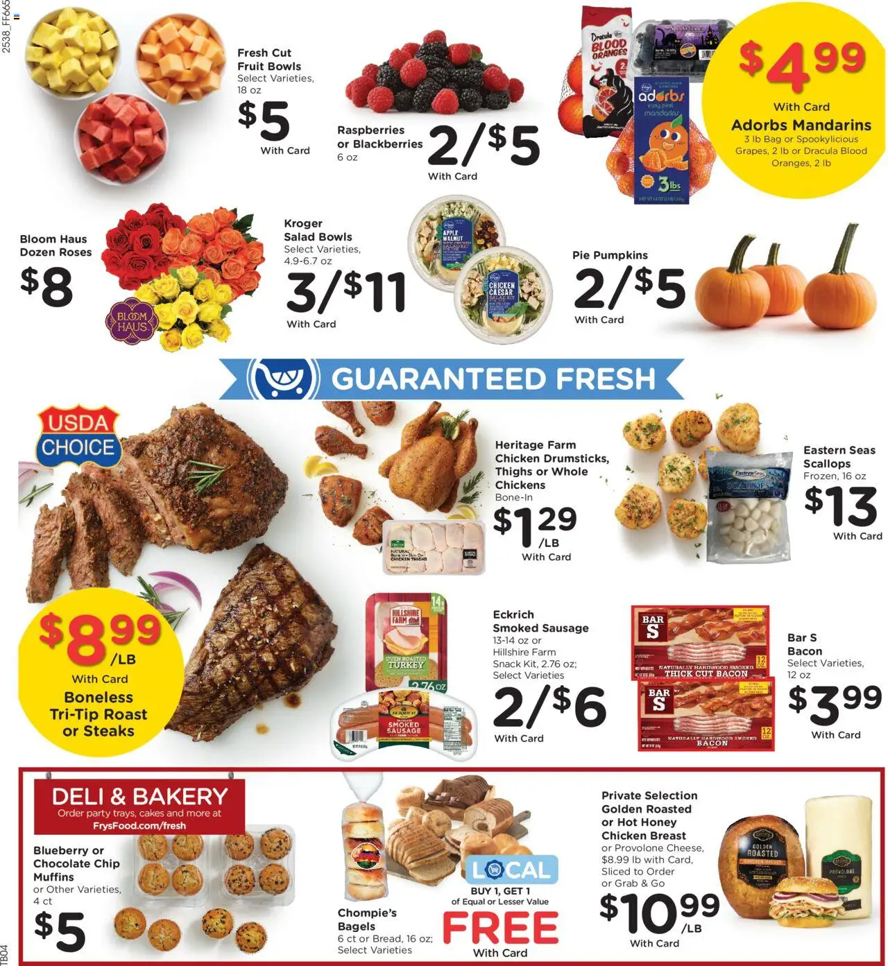 Fry's Food Weekly Ad - valid from 22.10.2025 | Page: 13 | Products: Bakery, Mandarins, Bag, Oven