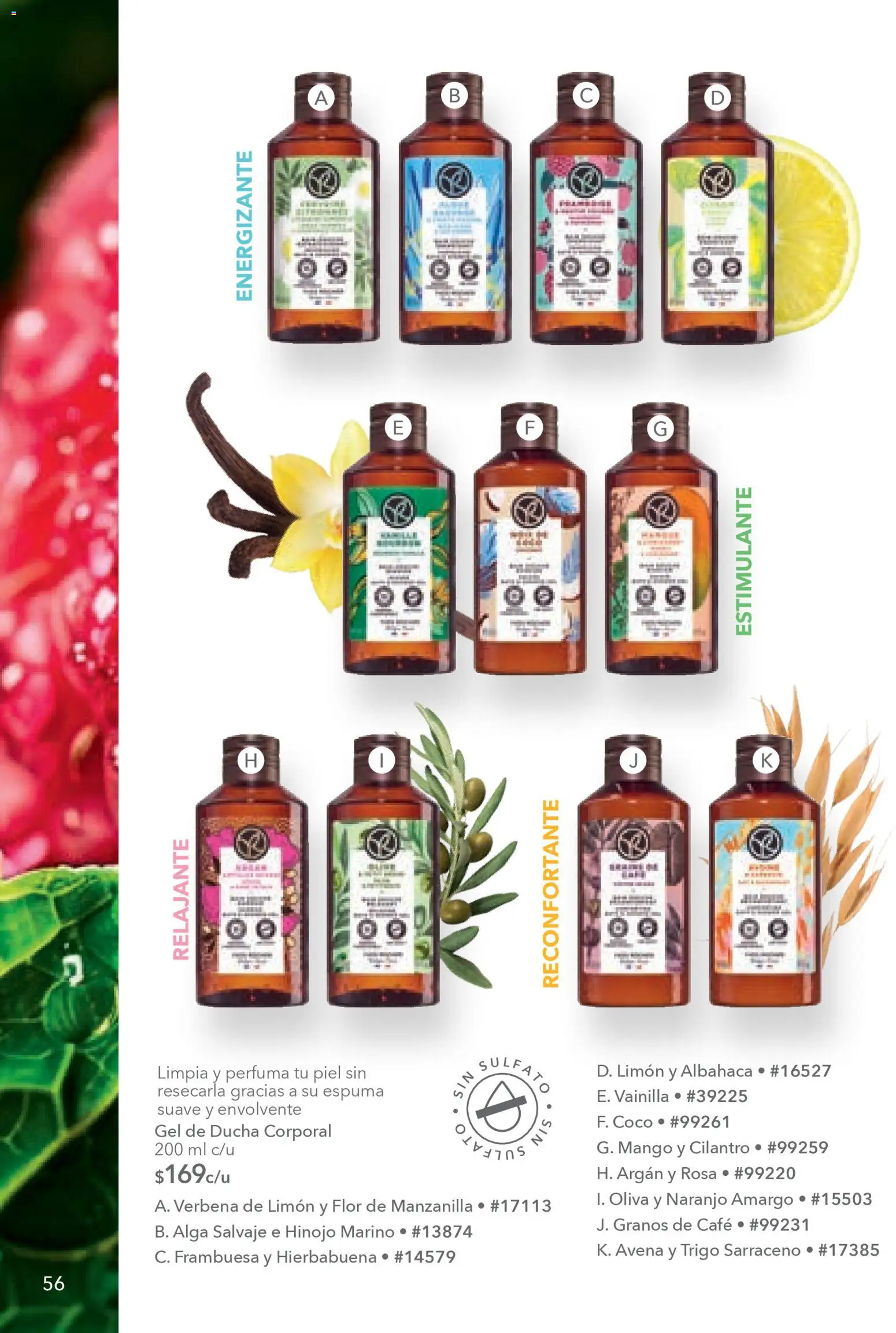 Nuevas ofertas de Yves Rocher válidas en toda la República Mexicana desde el 03.03.2026. ¡Encuentra las mejores ofertas en Yves Rocher campaña 4 2026! | Página: 58 | Productos: Hinojo, Limón, Mango, Gel de ducha