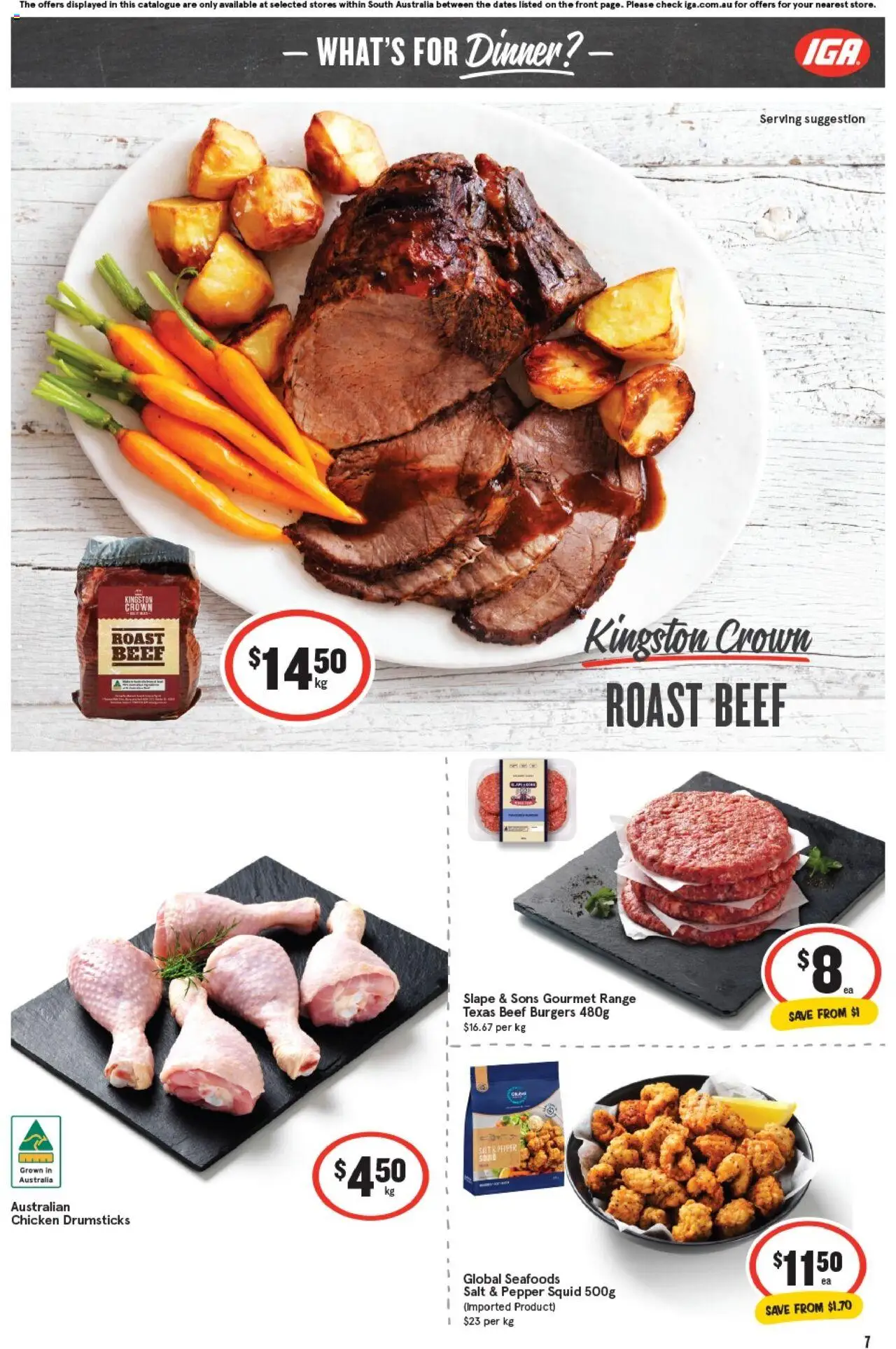 IGA catalogue - valid from 17.09.2025 | Page: 7 | Products: Chicken, Beef, Salt, Pepper