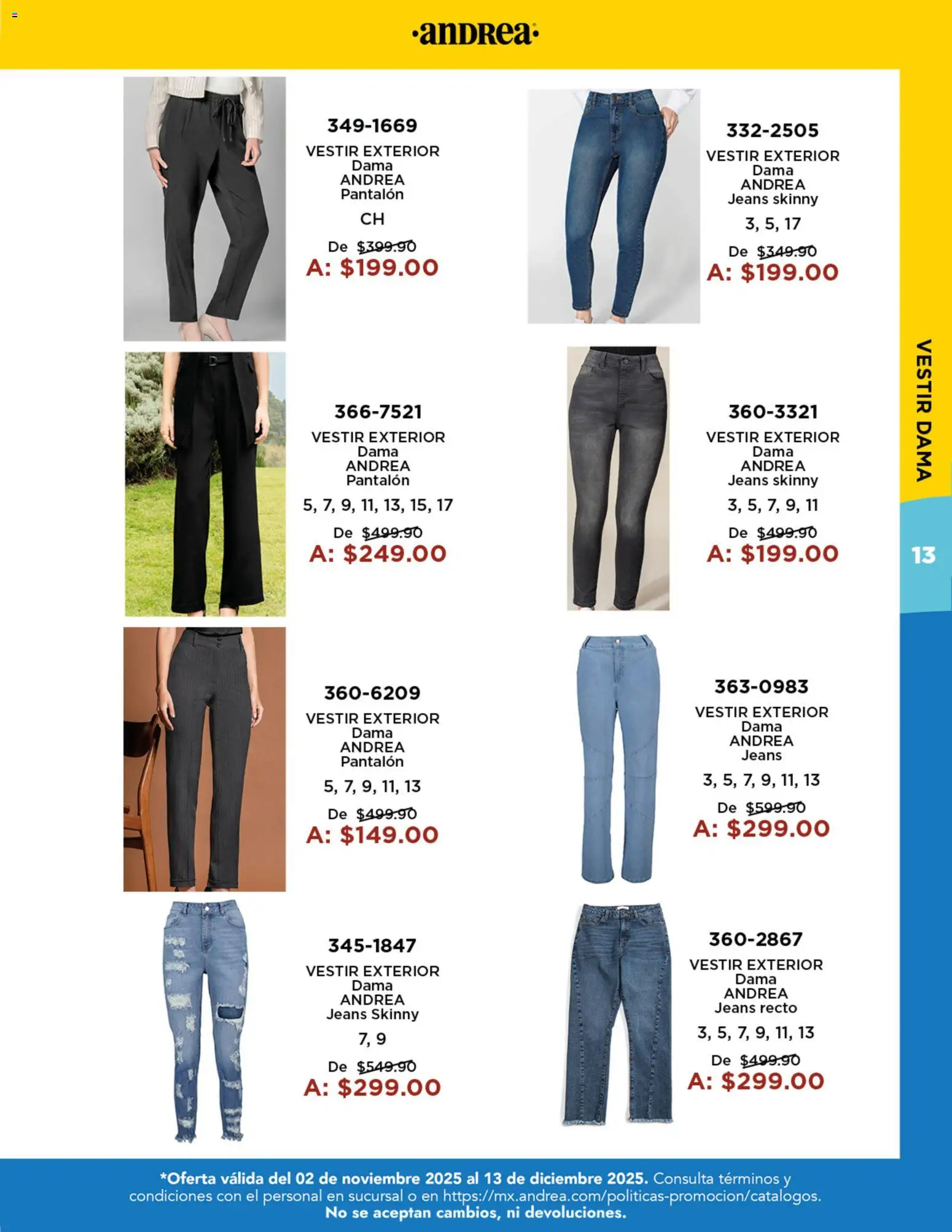 Nuevas ofertas de Andrea válidas en toda la República Mexicana desde el 02.11.2025. ¡Encuentra las mejores ofertas en Andrea catálogo Precios Especiales! | Página: 13