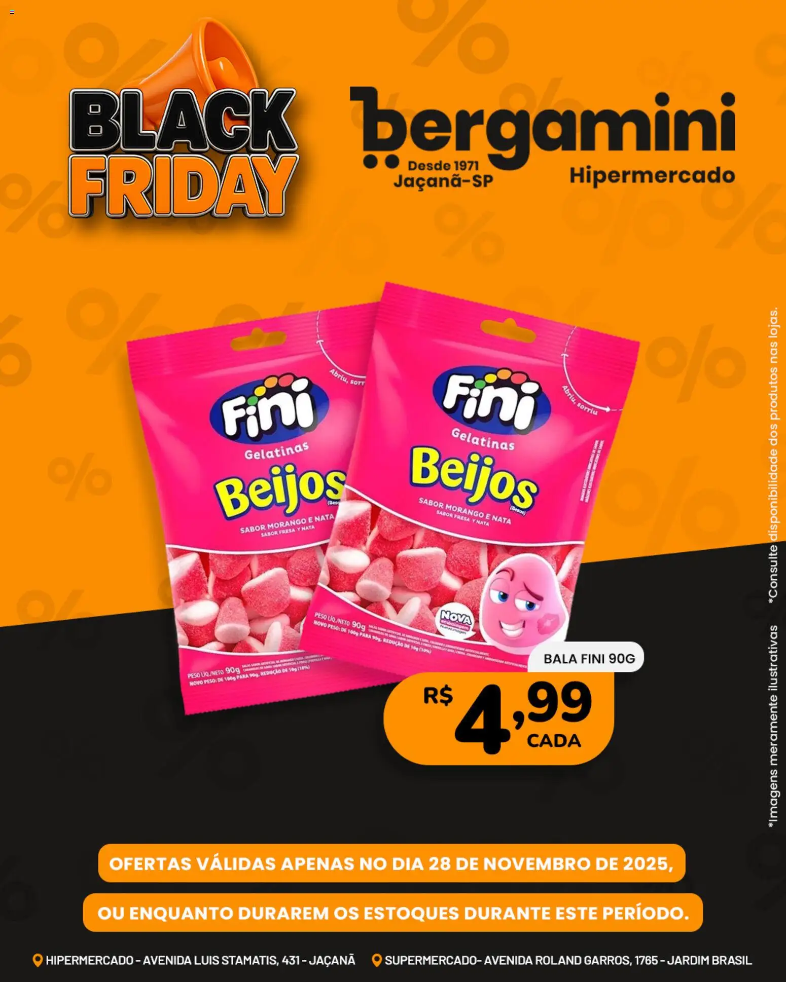 Supermercado Bergamini Folheto - válido de 28.11.2025 | Página: 19 | Produtos: Nata, Bala