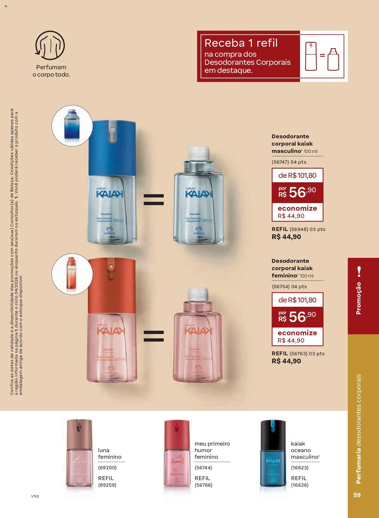 Natura Folheto - válido de 19.02.2026 | Página: 59 | Produtos: Desodorante