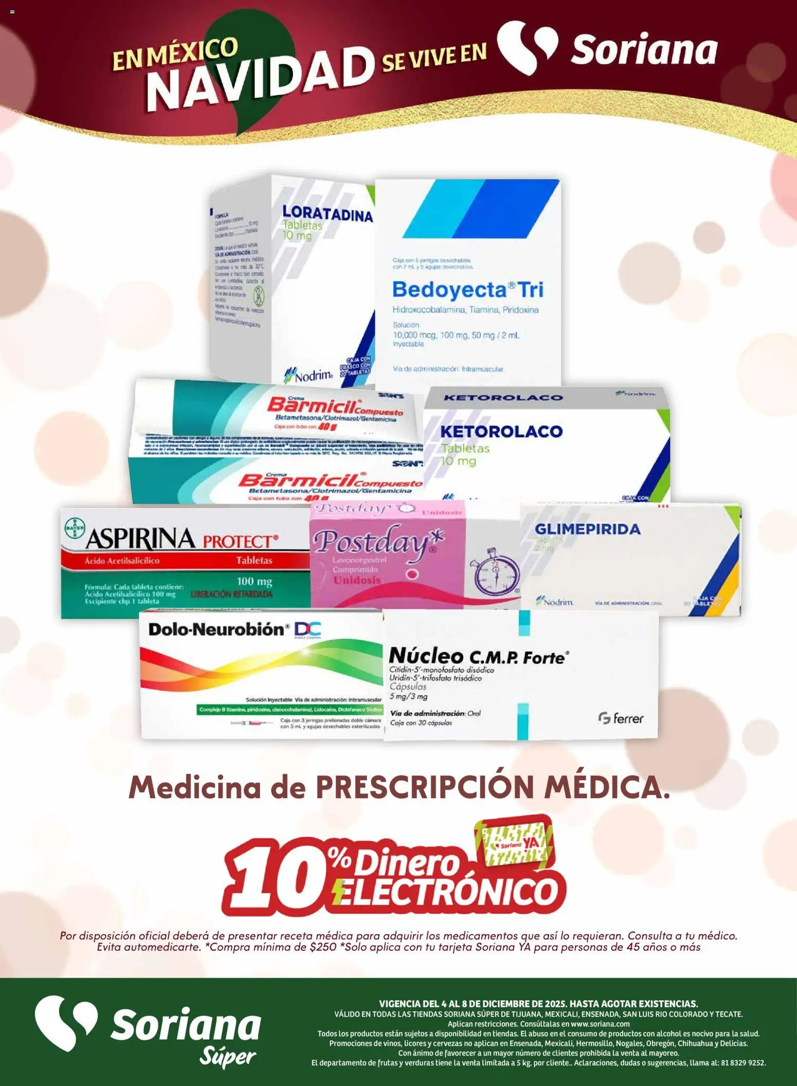 Nuevas ofertas de Soriana válidas en toda la República Mexicana desde el 04.12.2025. ¡Encuentra las mejores ofertas en Soriana - Fin de Semana Súper: Tijuana, Mexicali, Ensenada, San Luis Río Colorado y Tecate! | Página: 5 | Productos: Cámara, Caja, Tableta