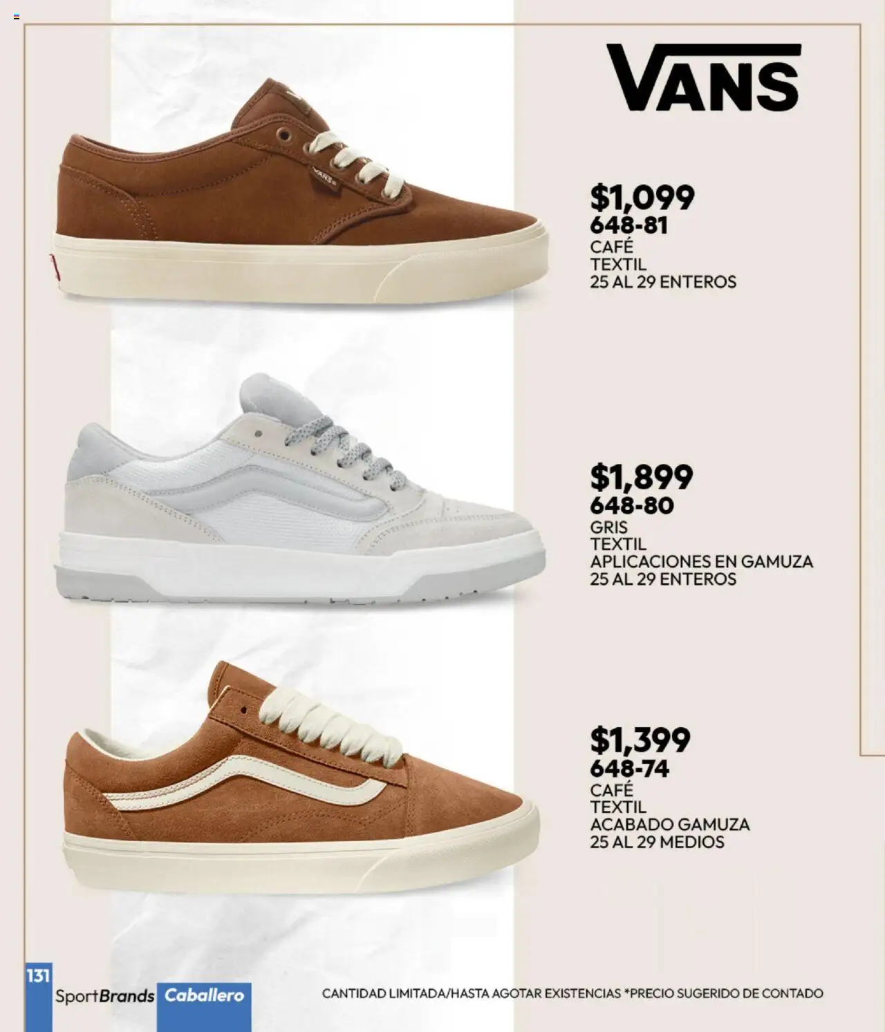 Nuevas ofertas de Cklass válidas en toda la República Mexicana desde el 16.09.2025. ¡Encuentra las mejores ofertas en Cklass - Catálogo Invierno Sportbrands! | Página: 132 | Productos: Café, Gamuza
