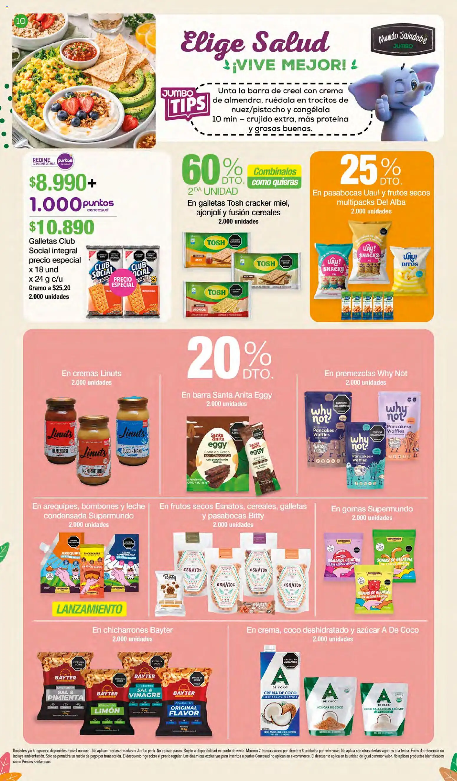 Jumbo revista - valida desde el 15.01.2026 | Página: 10 | Productos: Cereales, Gomas, Mani, Leche