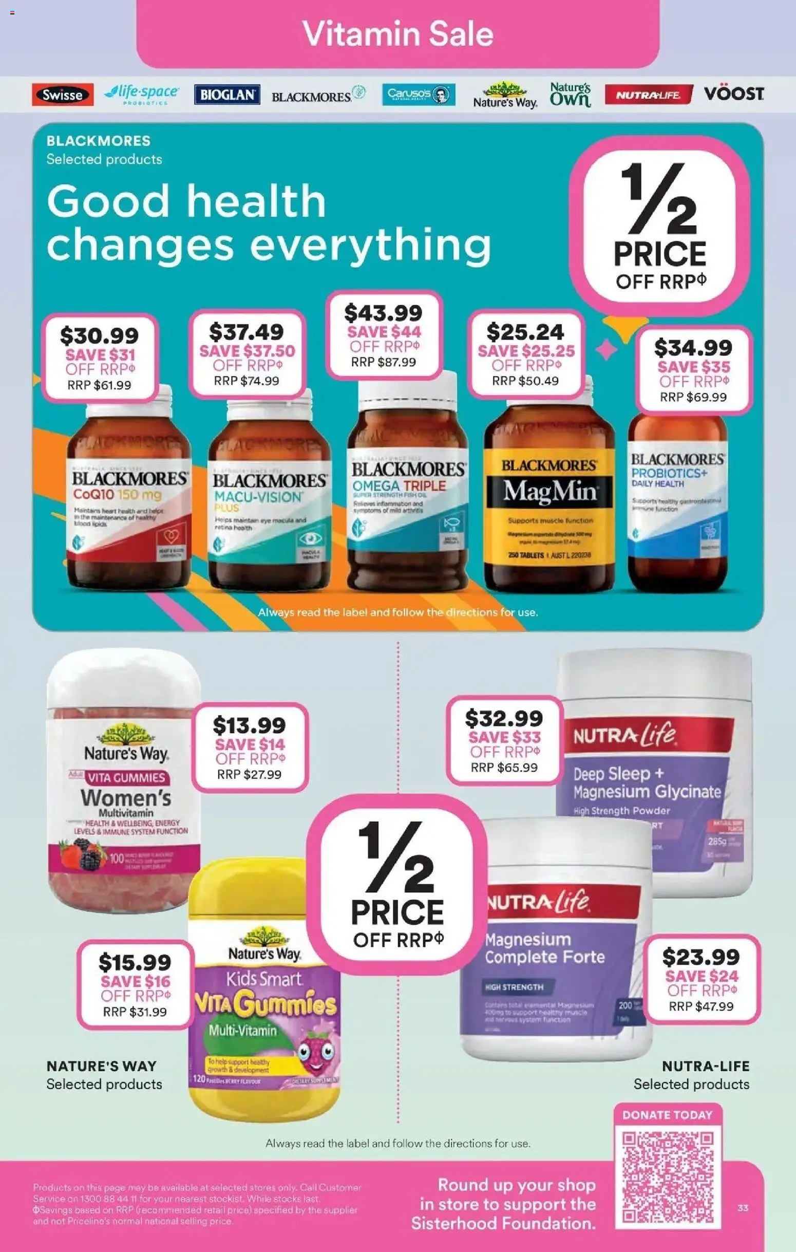 Priceline Pharmacy catalogue - valid from 26.03.2026 | Page: 33 | Products: Powder, Fish, Fish oil, Multivitamin