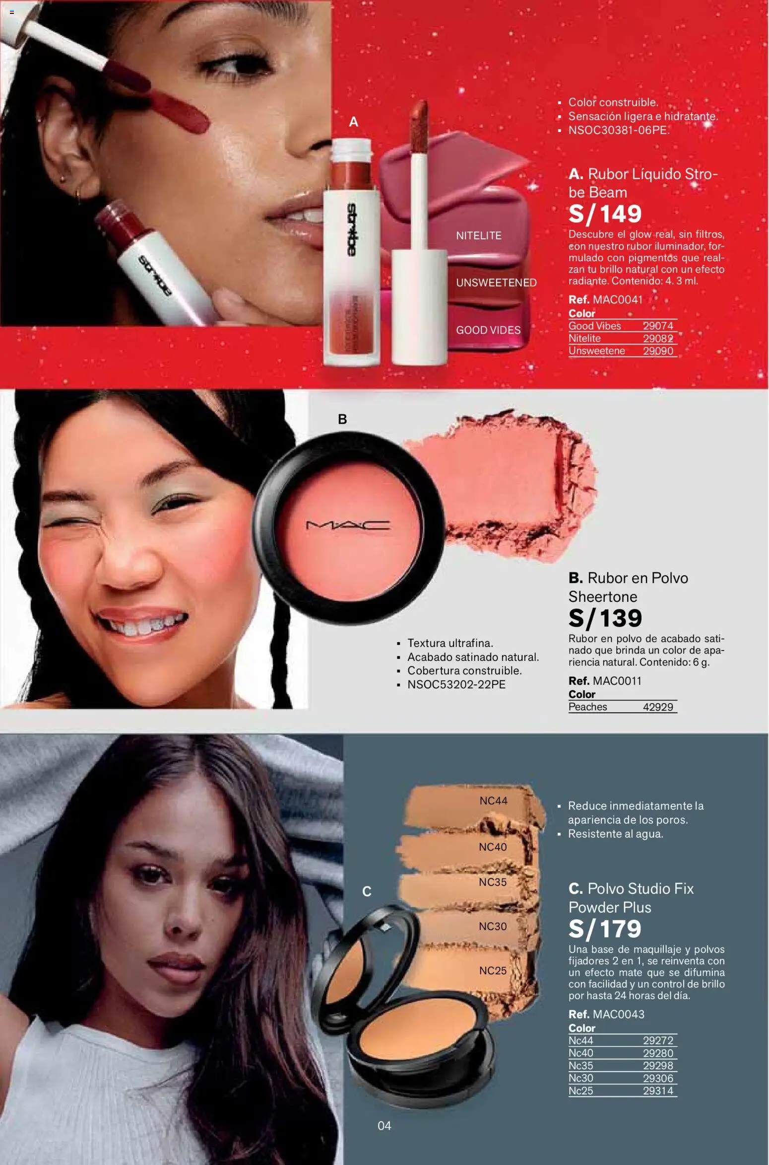 Catálogo Leonisa válido desde 24.02.2026 | Página: 4 | Productos: Maquillaje, Polvo, Rubor