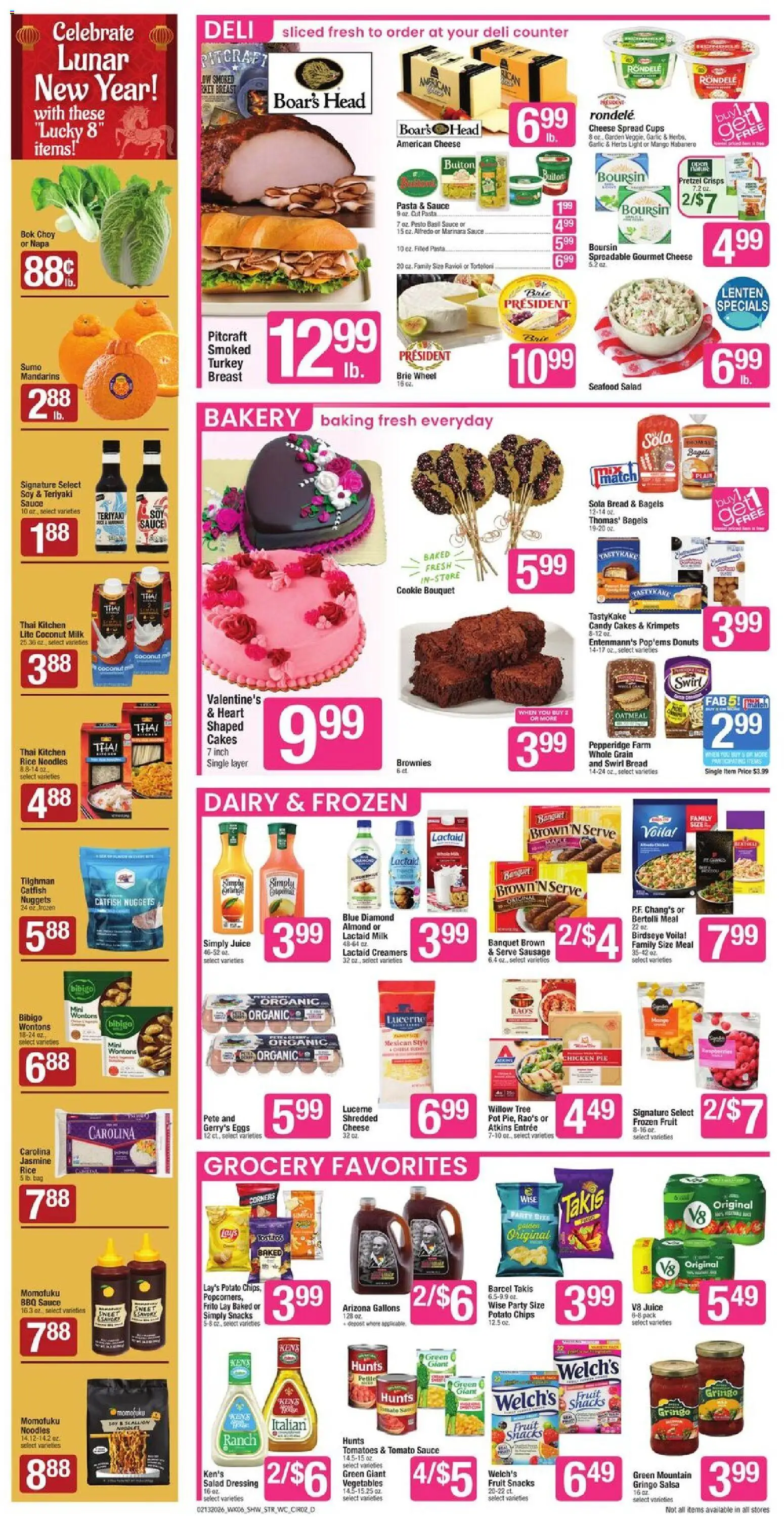 Star Market Weekly Ad - valid from 13.02.2026 | Page: 2 | Products: Mandarins, Cheese, Tomatoes, Mango