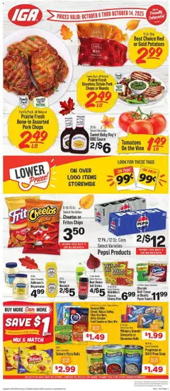 Preview of IGA weekly ads valid from 08.10.2025