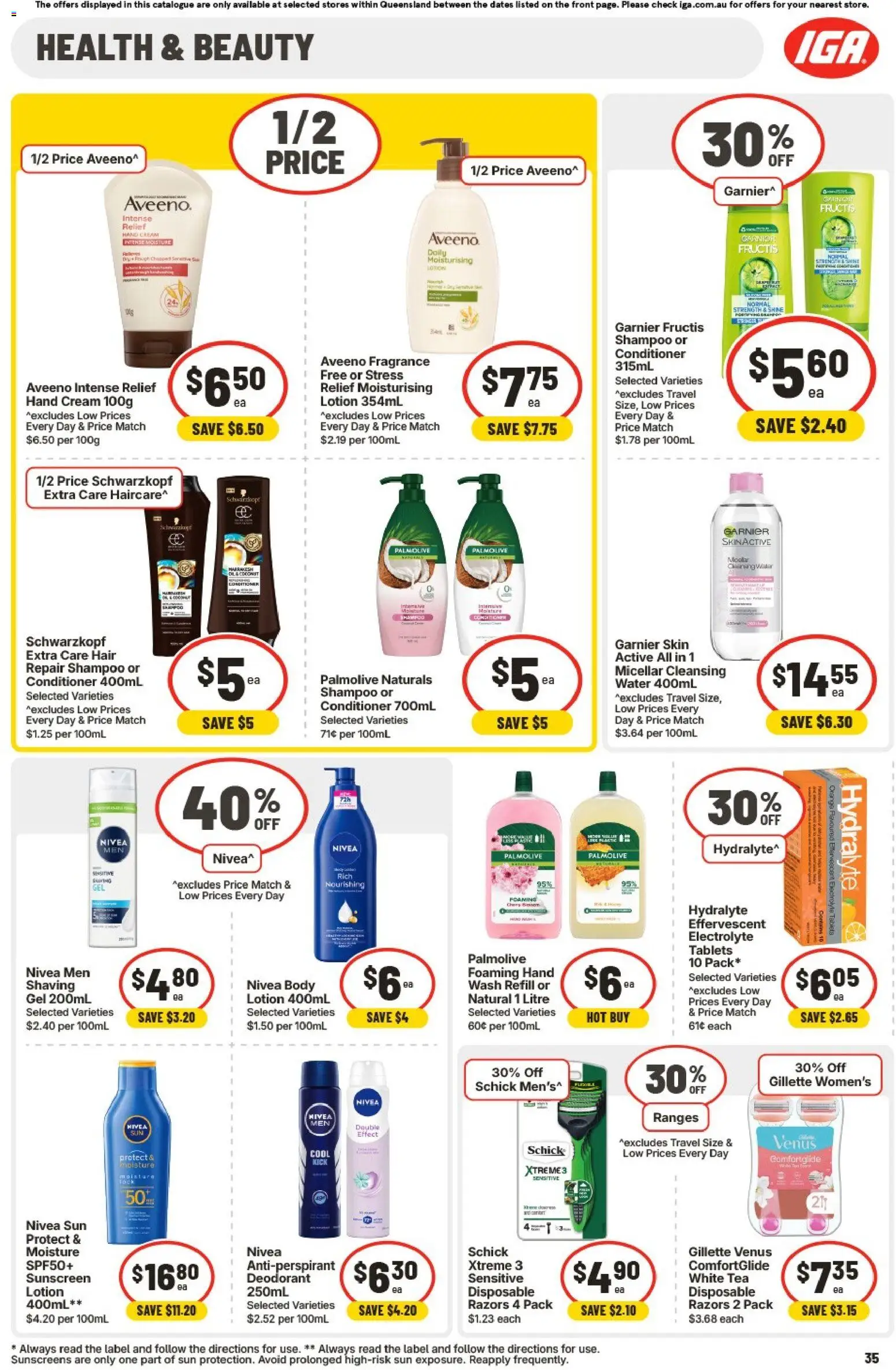 IGA catalogue - valid from 15.04.2026 | Page: 34 | Products: Toilet, Sustainable, Multipurpose, Tampons