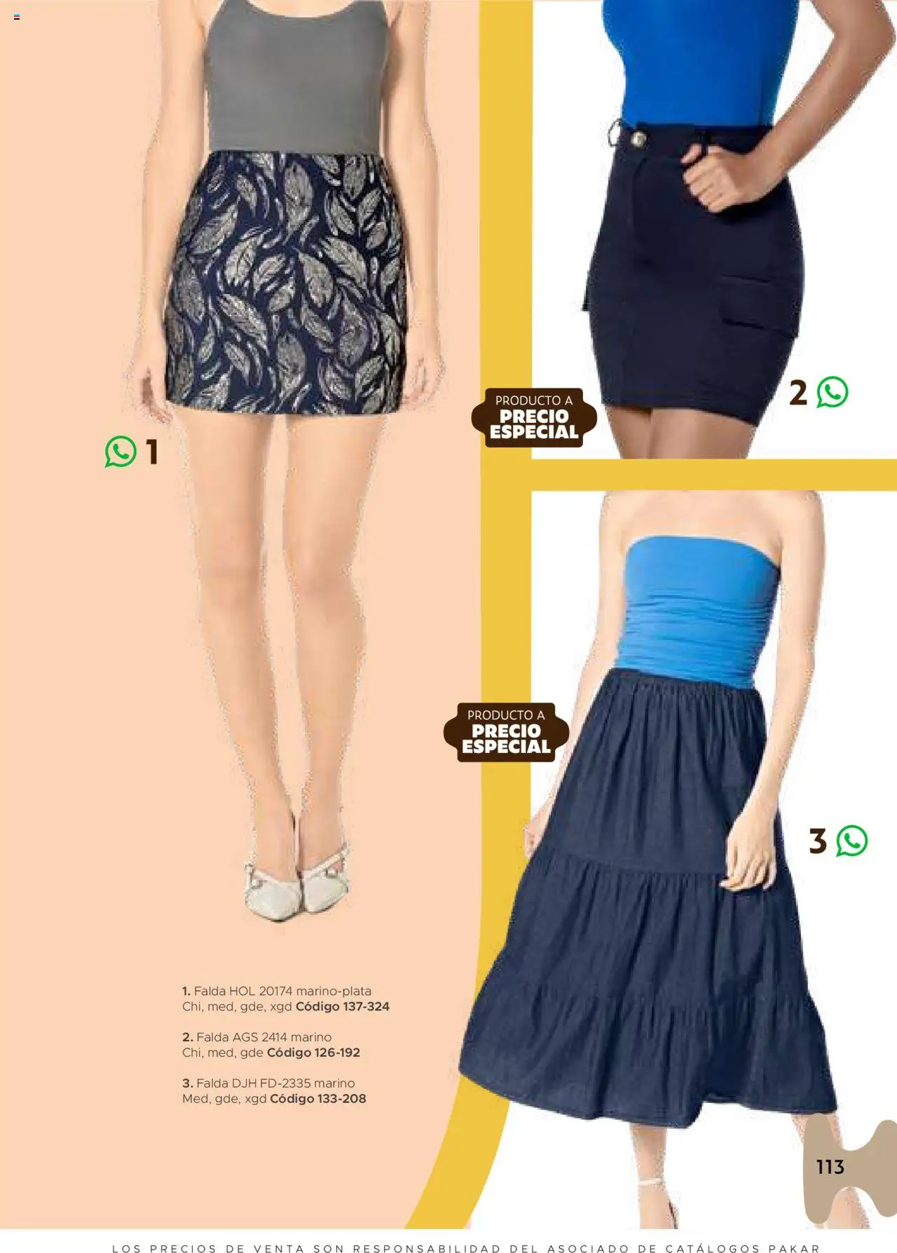 Nuevas ofertas de SC Pakar válidas en toda la República Mexicana desde el 24.07.2025. ¡Encuentra las mejores ofertas en SC Pakar Catálogo Ropa y Accesorios! | Página: 113 | Productos: Falda