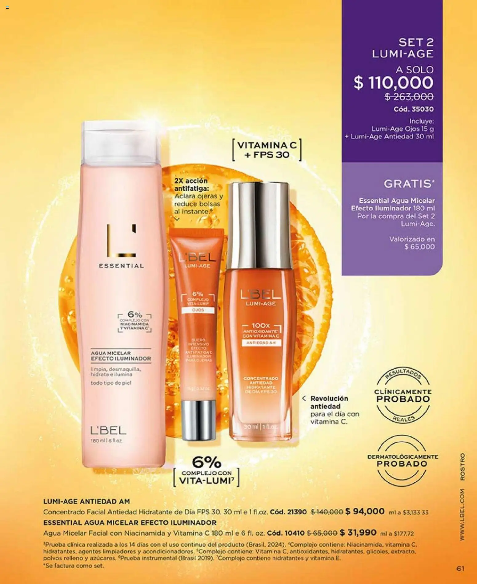 L'Bel revista - valida desde el 01.04.2026 | Página: 65 | Productos: Agua, Agua micelar, Iluminador