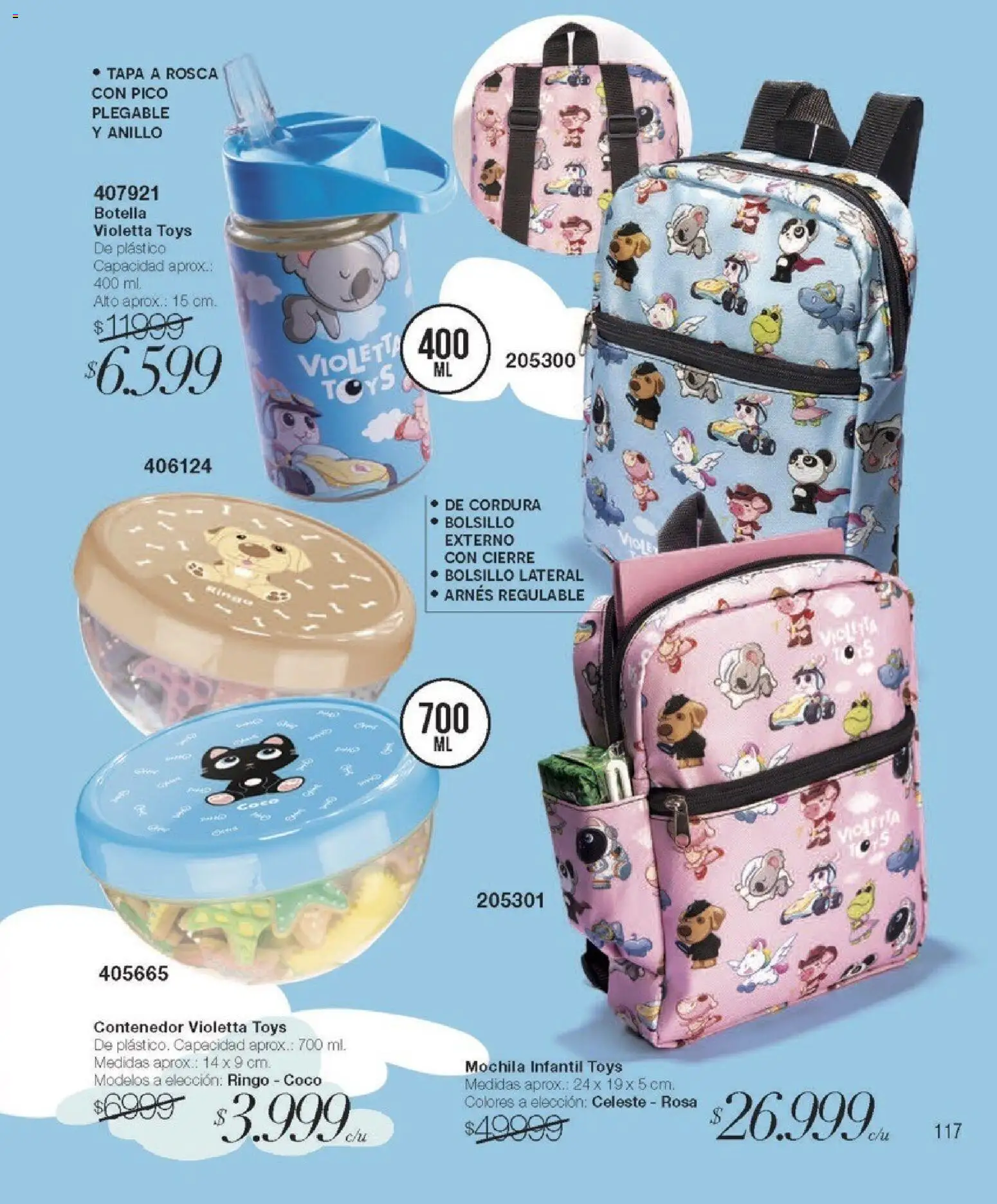 Violetta - Violetta Cosméticos │ válido desde el 30.03.2026 | Página: 117 | Productos: Pico, Botella, Anillo, Mochila