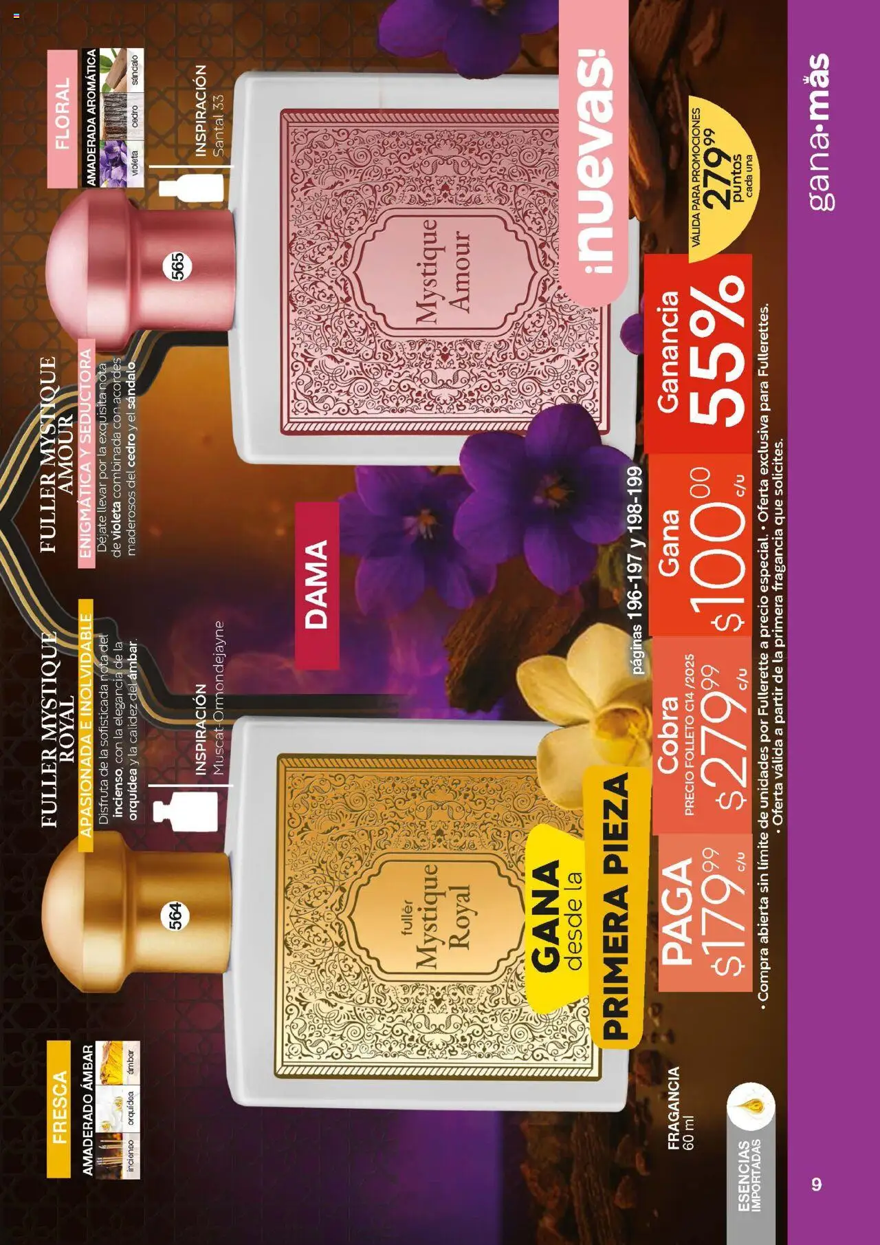 Nuevas ofertas de Fuller válidas en toda la República Mexicana desde el 15.10.2025. ¡Encuentra las mejores ofertas en Fuller - Revista Gana Más C14! | Página: 9 | Productos: Esencias, Fragancia