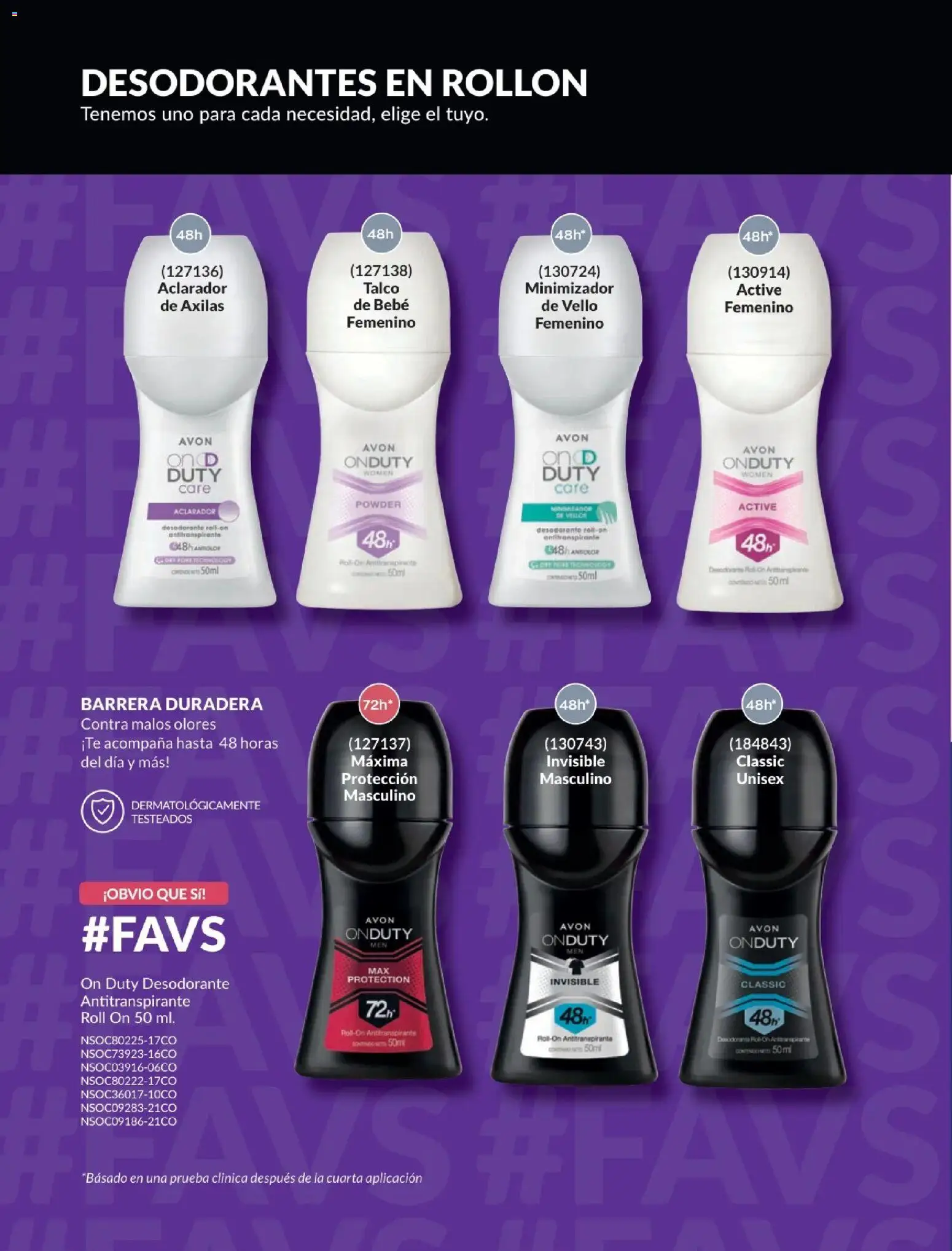 Catálogo Avon válido desde 01.02.2026 | Página: 163 | Productos: Desodorante, Antitranspirante