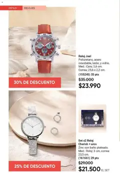 Catálogo AVON Fashion & Home │ válido desde el 21.07.2025 | Página: 47 | Productos: Baño, Aros, Reloj