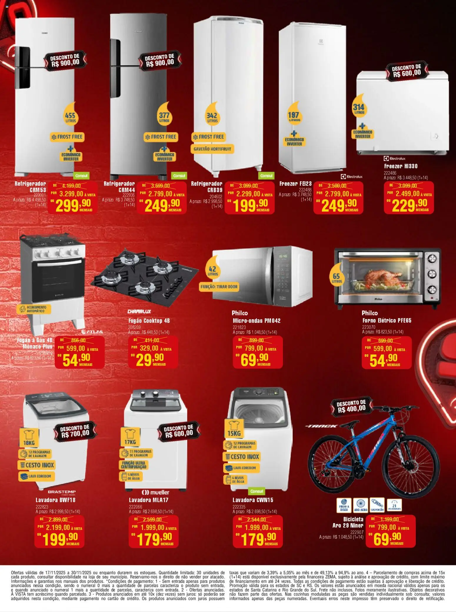 Berlanda Folheto - válido de 17.11.2025 | Página: 7 | Produtos: Forno, Bicicleta, Edredom, Forno elétrico