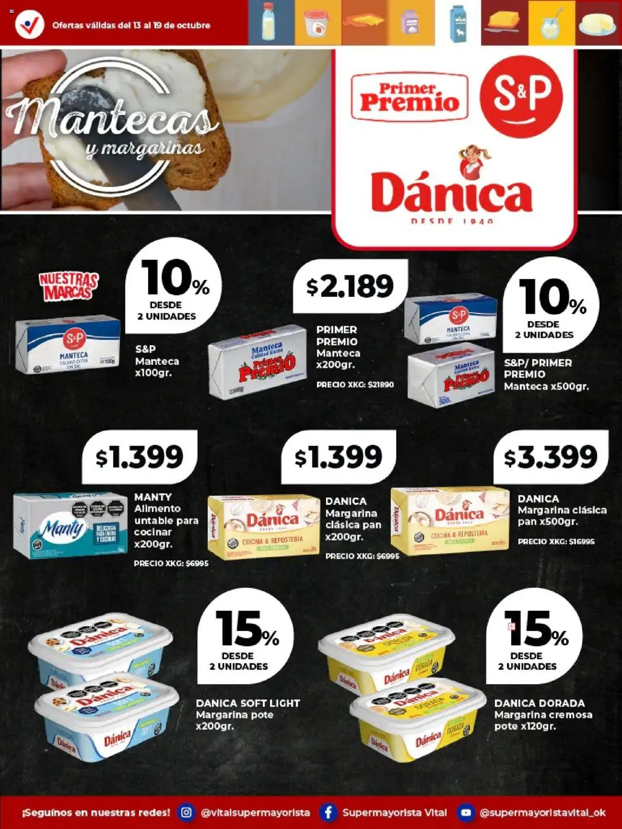 Vital - Especial de frescos - Abasto │ válido desde el 13.10.2025 | Página: 11 | Productos: Cocina, Manteca, Pan, Margarina