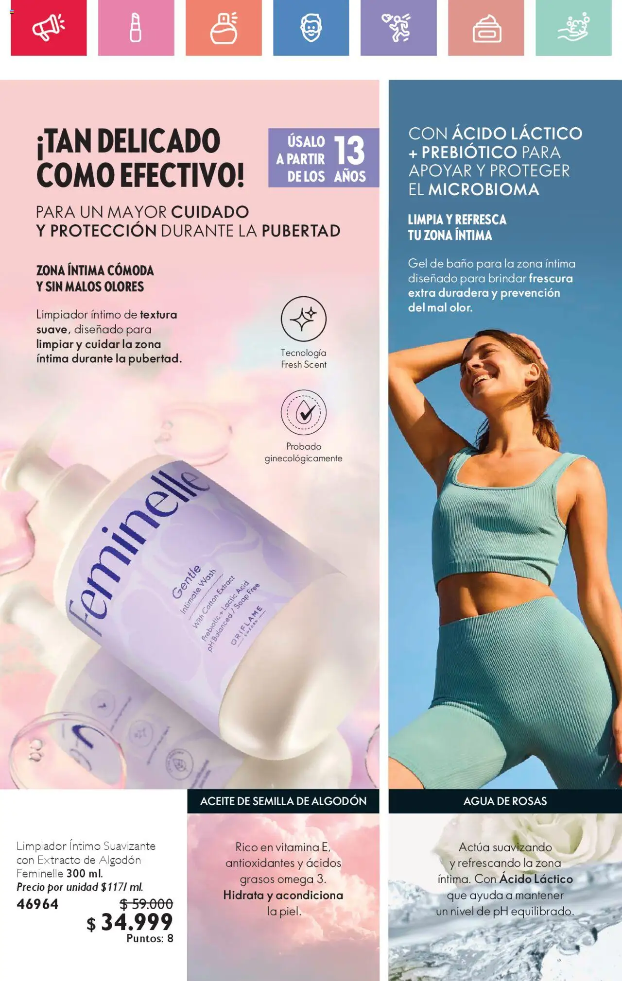 Oriflame revista - valida desde el 02.08.2025 | Página: 60 | Productos: Agua, Baño, Cómoda, Aceite