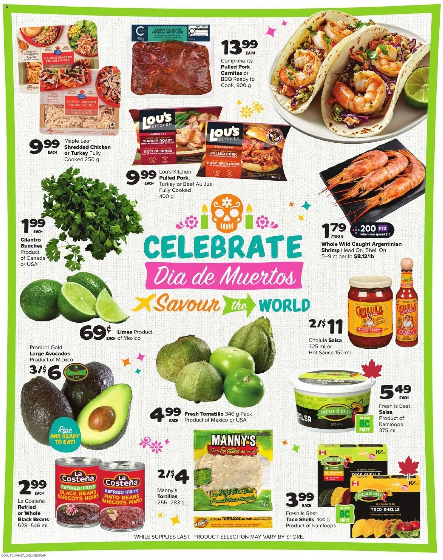 Thrifty Foods flyer valid from 30.10.2025 | Page: 10 | Products: Beef, Turkey, Chicken, Pork