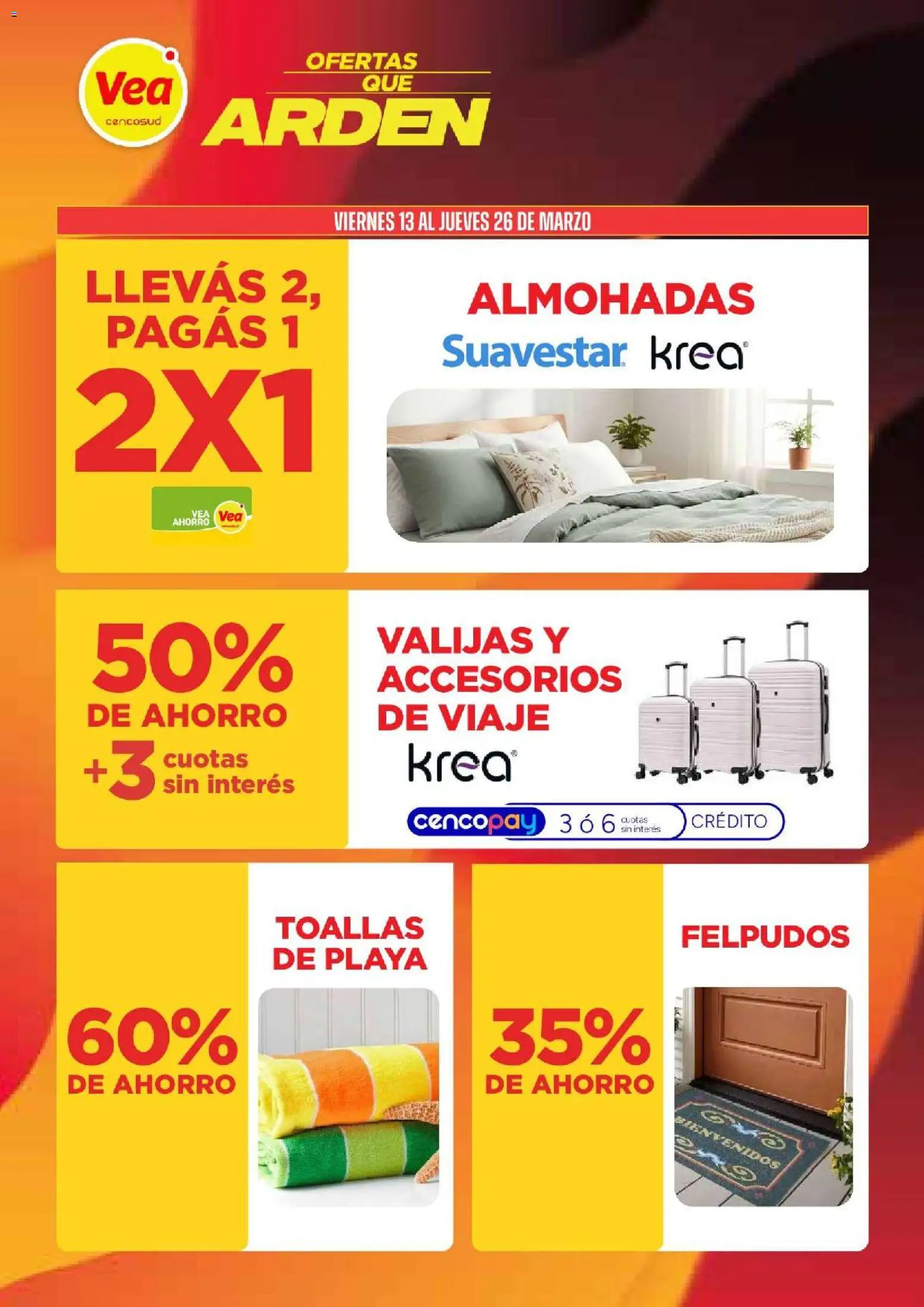 Vea - Ofertas que Arden │ válido desde el 13.03.2026 | Página: 11 | Productos: Toallas