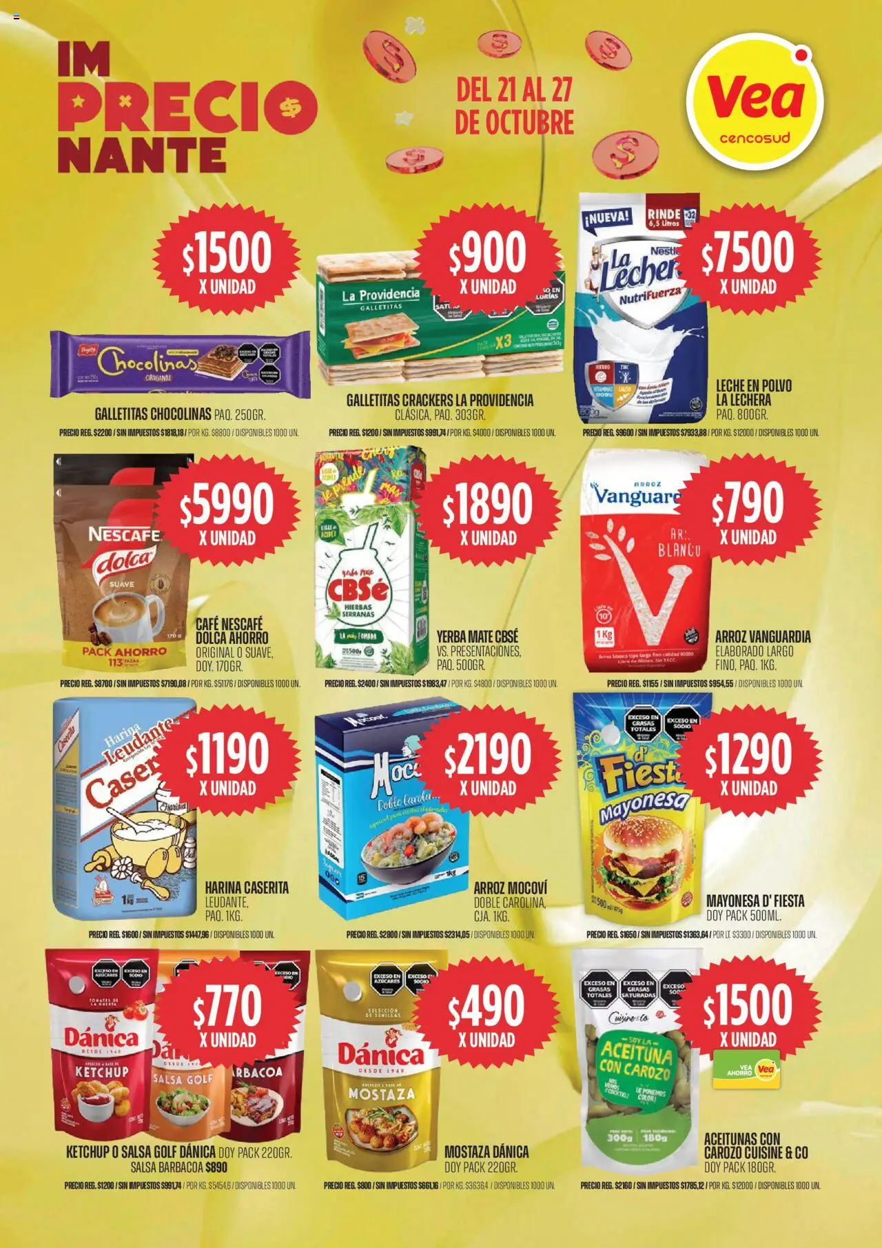 Vea - Ofertas - Córdoba │ válido desde el 21.10.2025 | Página: 2 | Productos: Galletitas, Mayonesa, Mostaza, Té