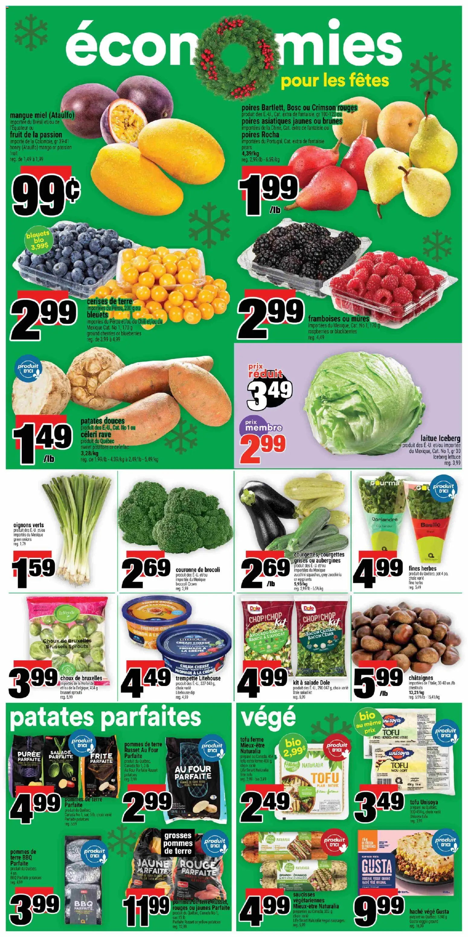 Super C flyer valid from 11.12.2025 | Page: 6 | Products: Cream, Salad, Potatoes, Cheese
