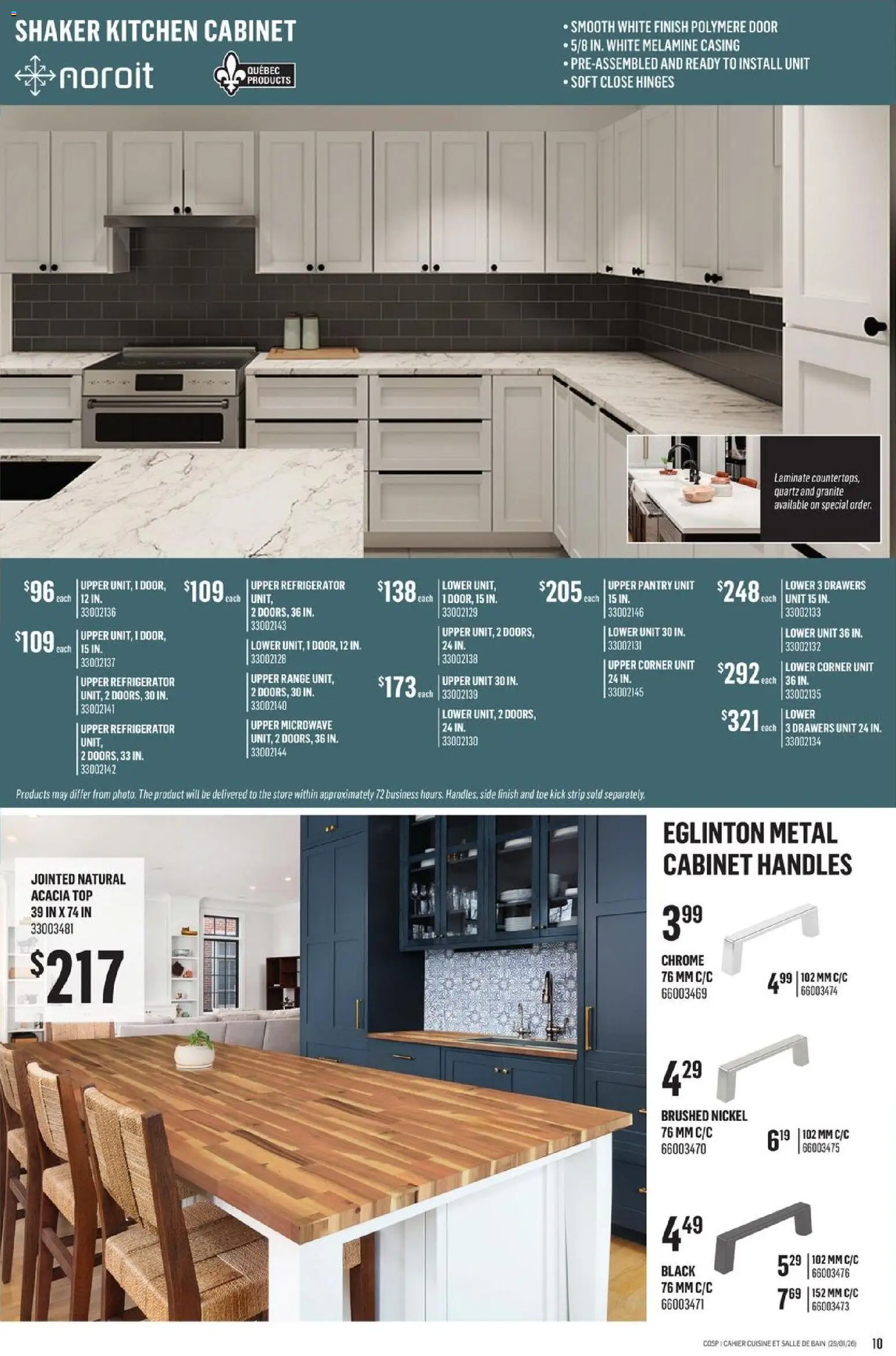 Canac flyer valid from 29.01.2026 | Page: 10 | Products: Refrigerator, Cabinet