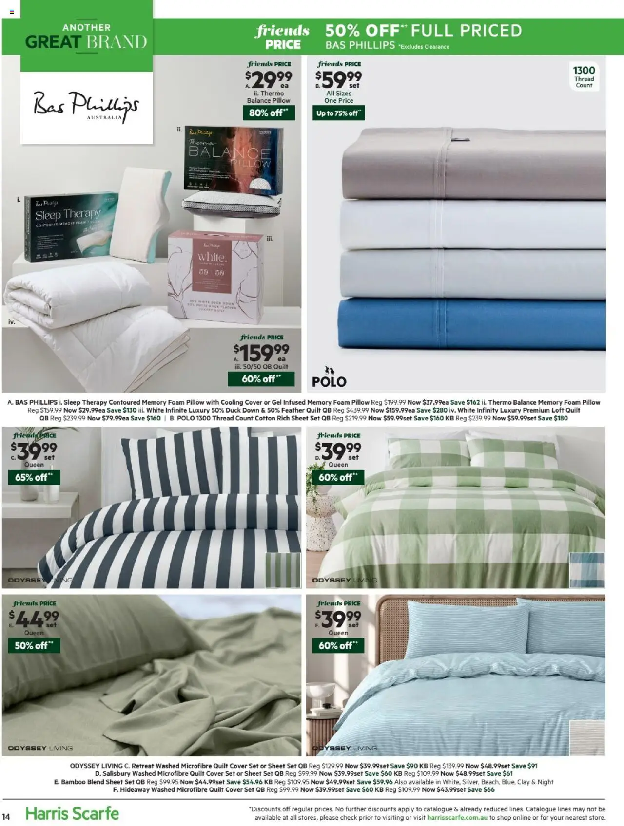Harris Scarfe catalogue - valid from 13.10.2025 | Page: 14 | Products: Duck, Clay, Pillow