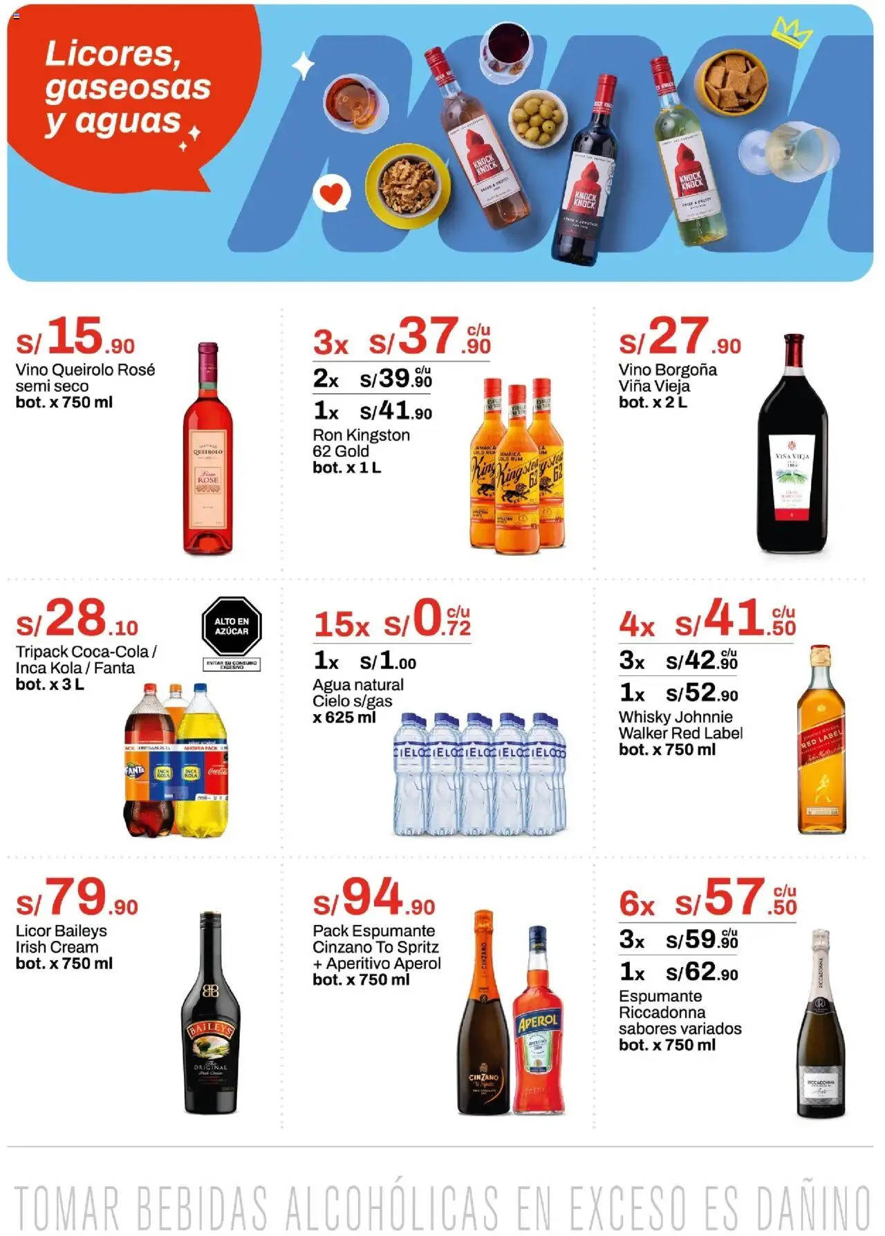 Catálogo Metro válido desde 03.06.2025 | Página: 2 | Productos: Vino, Whisky, Gaseosas