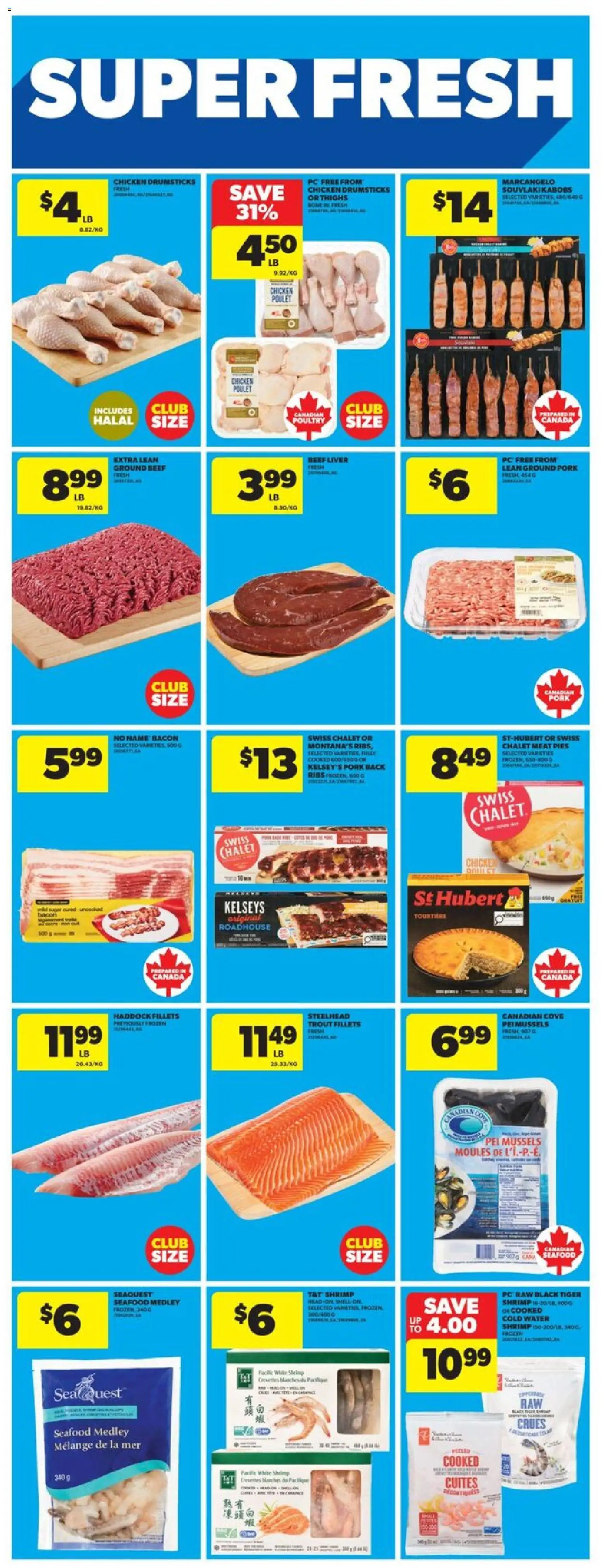 Real Canadian Superstore flyer valid from 26.03.2026 | Page: 18 | Products: Beef, PC, Chicken, Pork