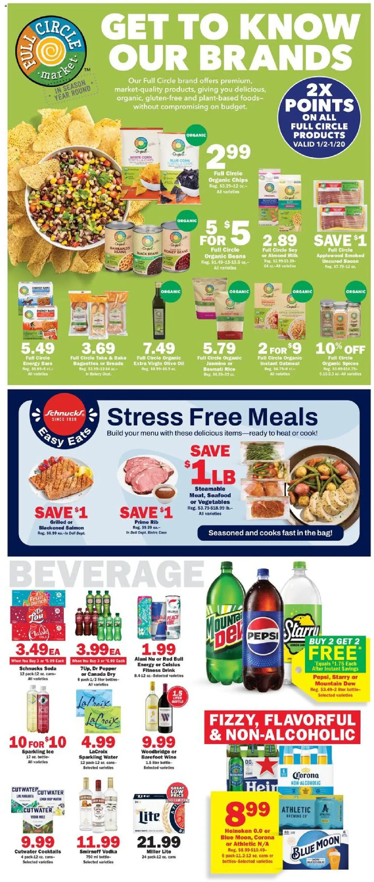 Schnucks Weekly Ad - valid from 02.01.2026 | Page: 3 | Products: Oil, Chips, Vegetables, Case