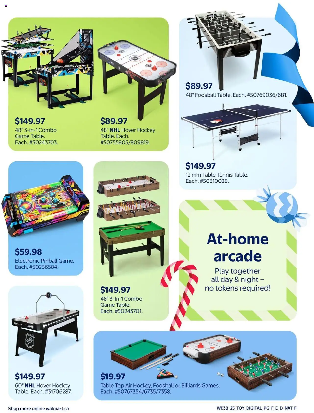 Walmart flyer valid from 16.10.2025 | Page: 52 | Products: Game, Table