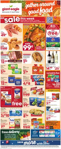 Preview of Giant Eagle weekly ads valid from 13.11.2025
