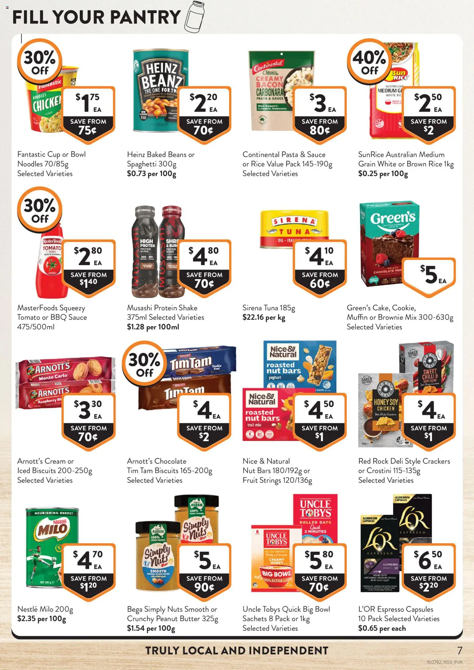 Foodworks catalogue - valid from 11.03.2026 | Page: 7 | Products: BBQ Sauce, Noodles, Sour cream, Tuna