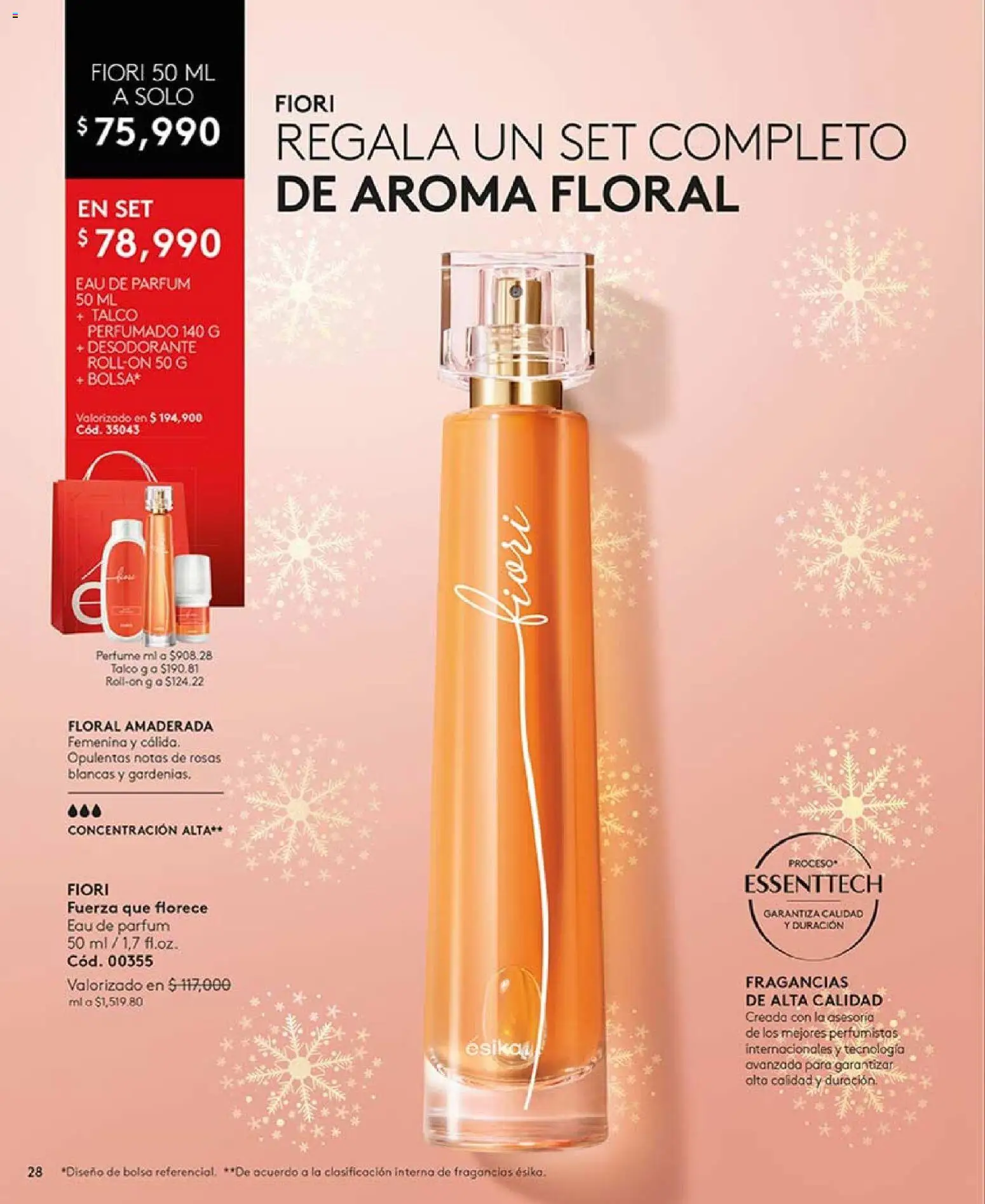 Ésika revista - valida desde el 03.11.2025 | Página: 28 | Productos: Bolsa, Perfume, Desodorante