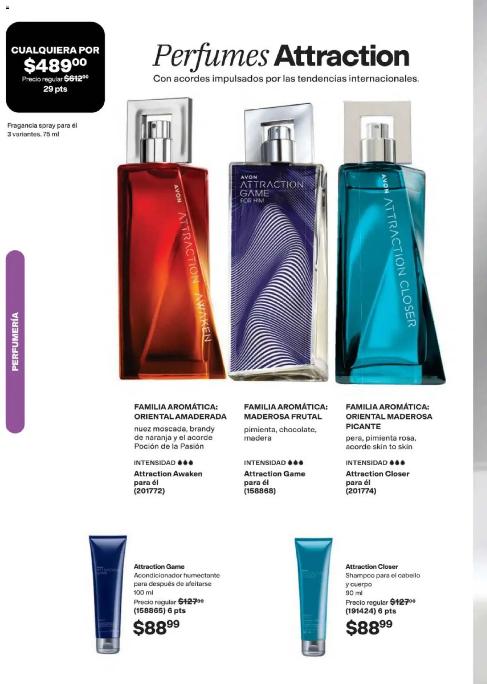 Nuevas ofertas de AVON válidas en toda la República Mexicana desde el 24.04.2026. ¡Encuentra las mejores ofertas en AVON campaña 7 2026! | Página: 102 | Productos: Pimienta, Nuez, Fragancia, Acondicionador