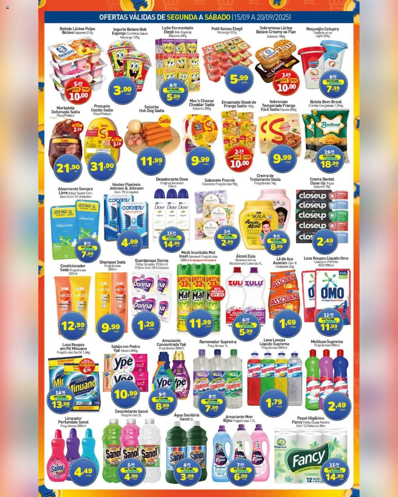 Rede Bom Lugar Folheto - válido de 15.09.2025 | Página: 2 | Produtos: Leite, Creme dental, Leite fermentado, Inseticida