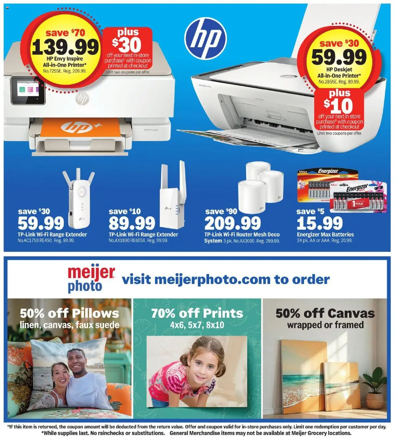 Meijer More Deals Across the Store - valid from 10.09.2025 | Page: 8 | Products: Canvas