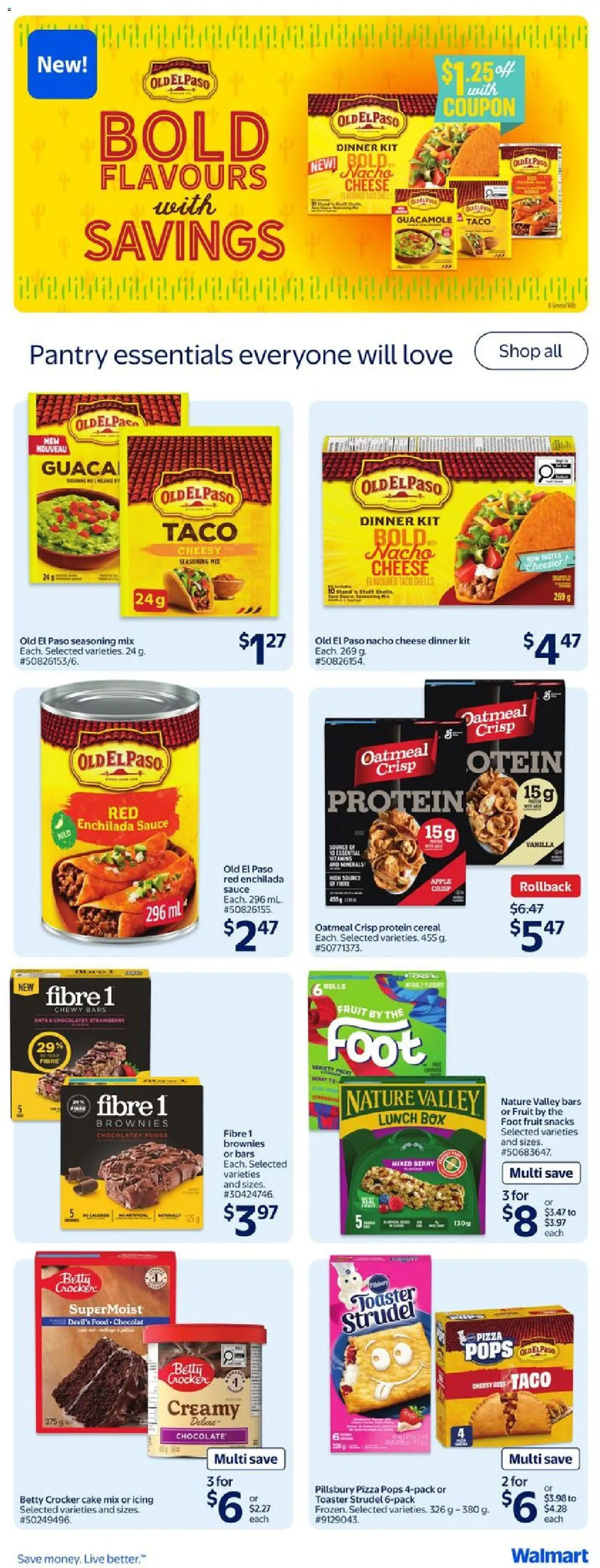 Walmart flyer valid from 23.10.2025 | Page: 21 | Products: Beef, Box, Chocolate, Pizza